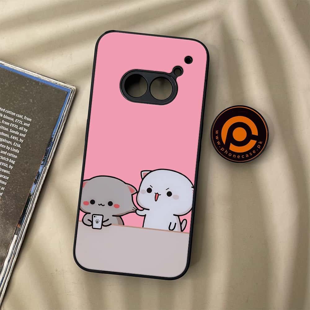 Nothing Phone (2a) - Cute BuBu DuDu Series - Premium Metal Printed soft Bumper Shock Proof Case