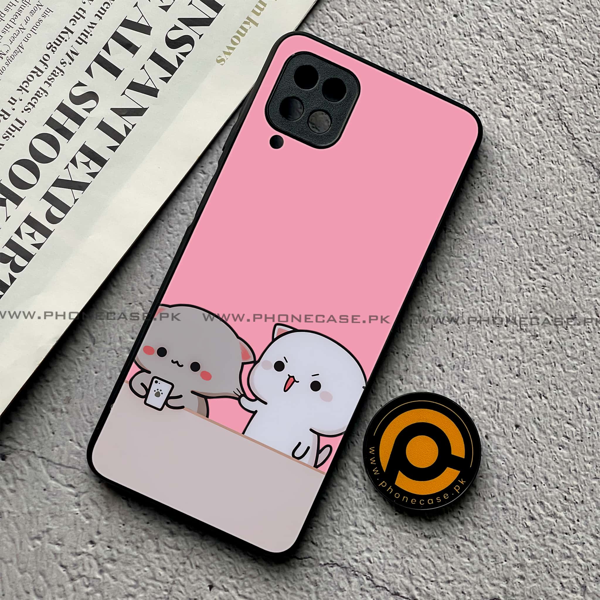 Samsung Galaxy A12 / A12 Nacho - Cute BuBu DuDu Series - Premium Printed Glass soft Bumper shock Proof Case