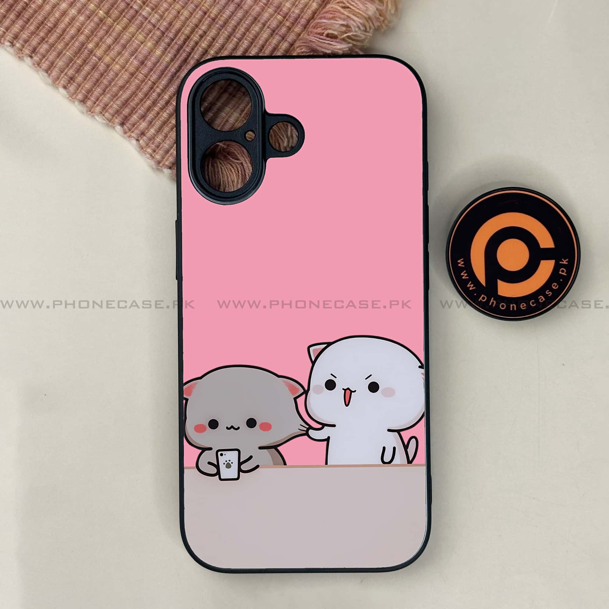 iPhone 17 - Cute BuBu DuDu Series - Premium Printed Glass soft Bumper shock Proof Case