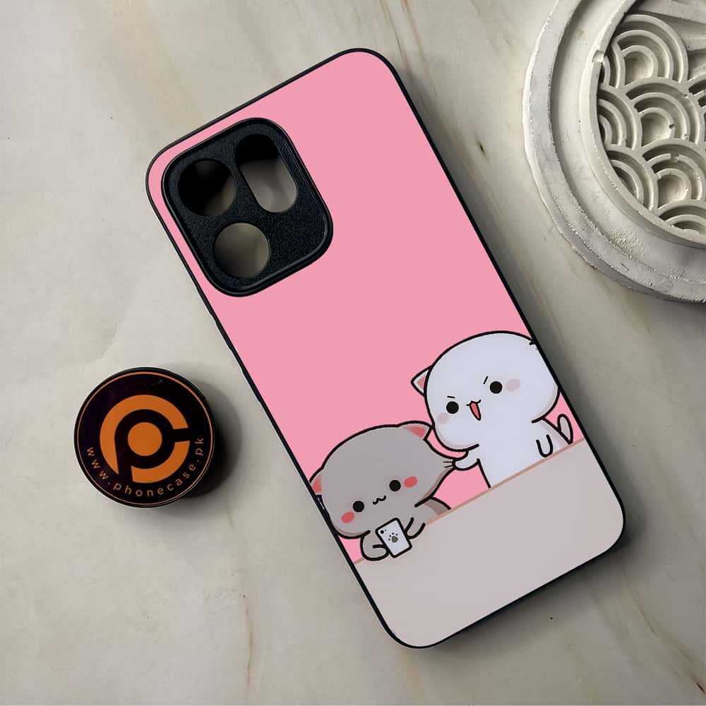 Oppo Reno 14F - Cute BuBu DuDu Series - Premium Metal Printed Soft Bumper Shockproof Case