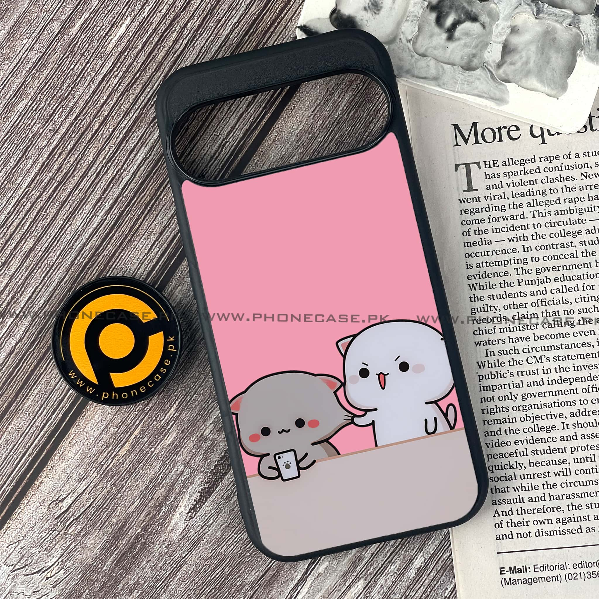 Google Pixel 9 - Cute BuBu DuDu Series - Premium Printed Glass soft Bumper shock Proof Case