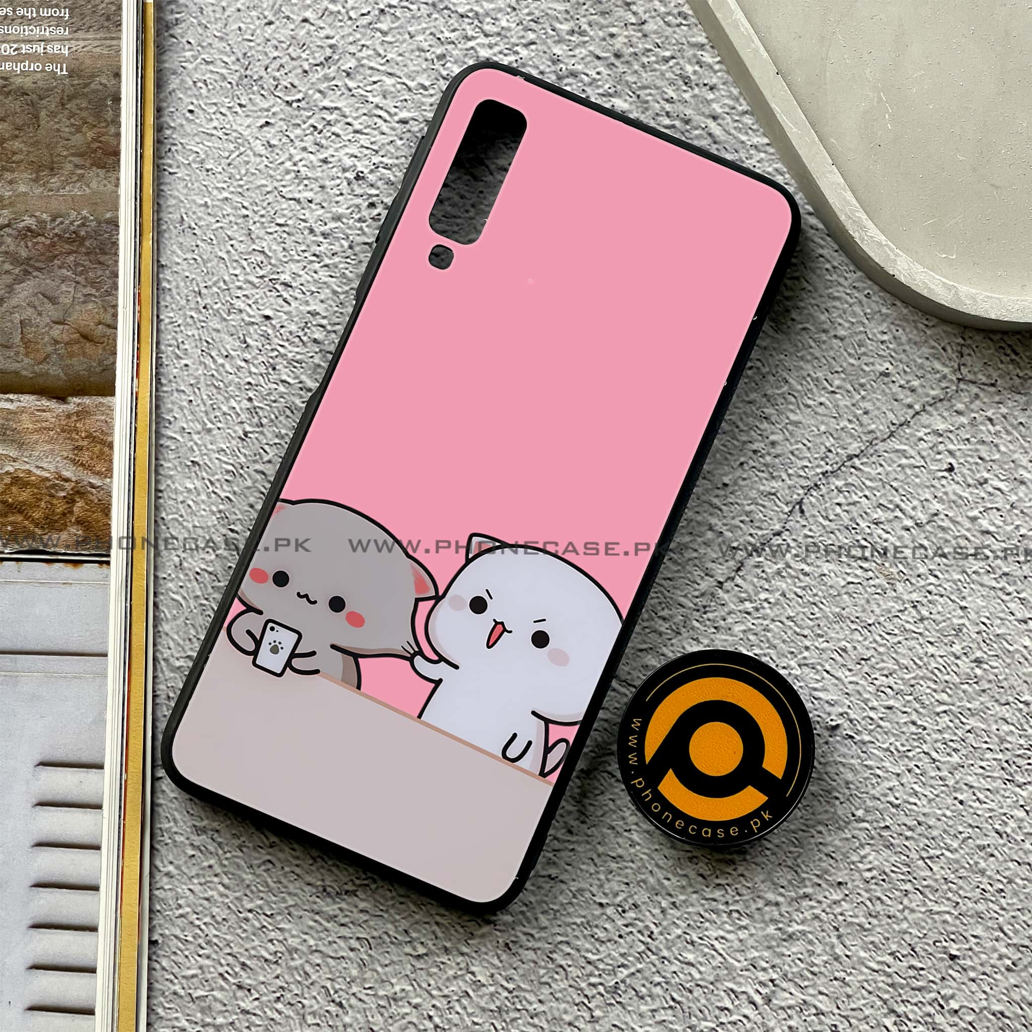 Galaxy A7 2018 - Cute BuBu DuDu Series - Premium Printed Metal soft Bumper shock Proof Case