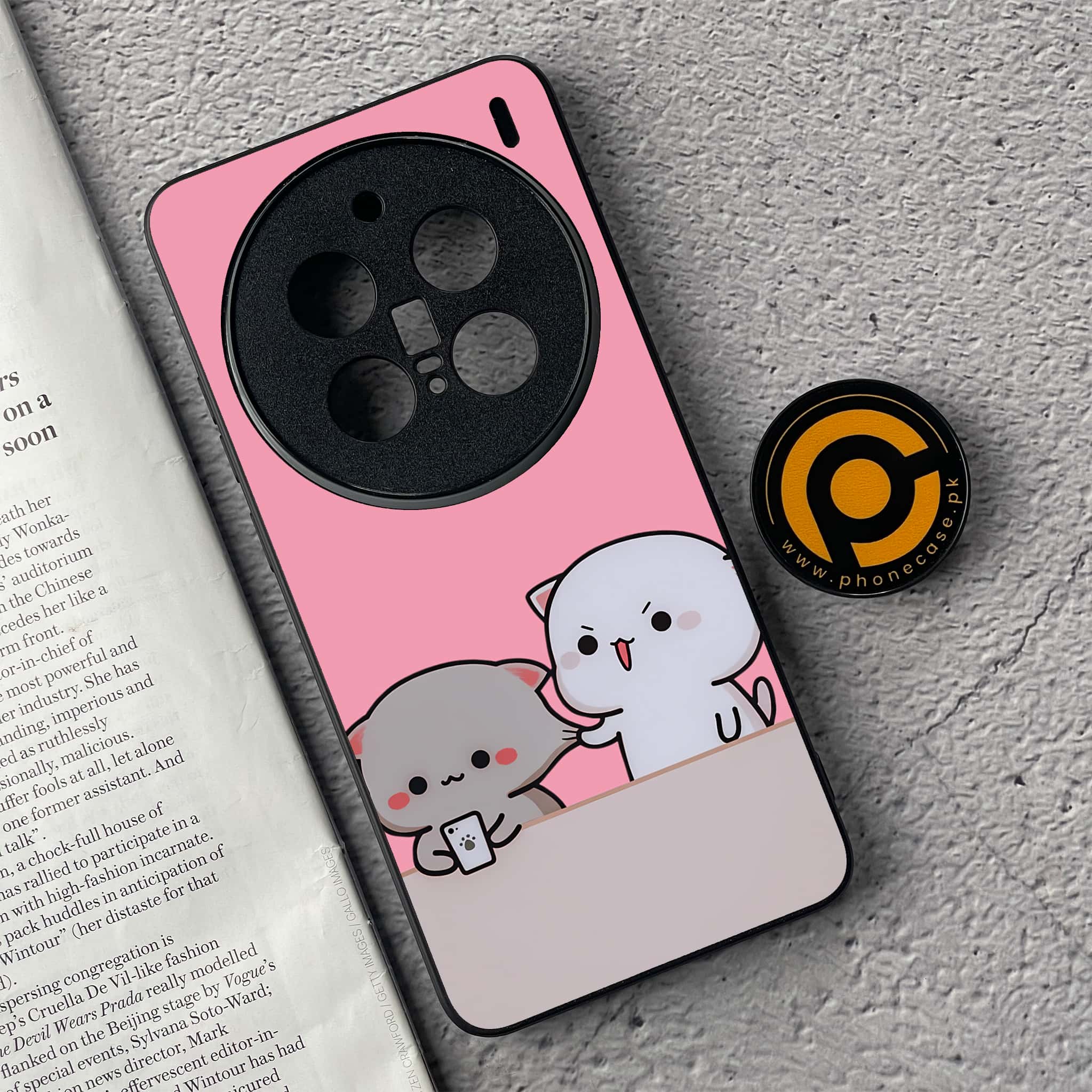 Vivo X200 Pro - Cute BuBu DuDu Series - Premium Metal  Printed soft Bumper shock Proof Case