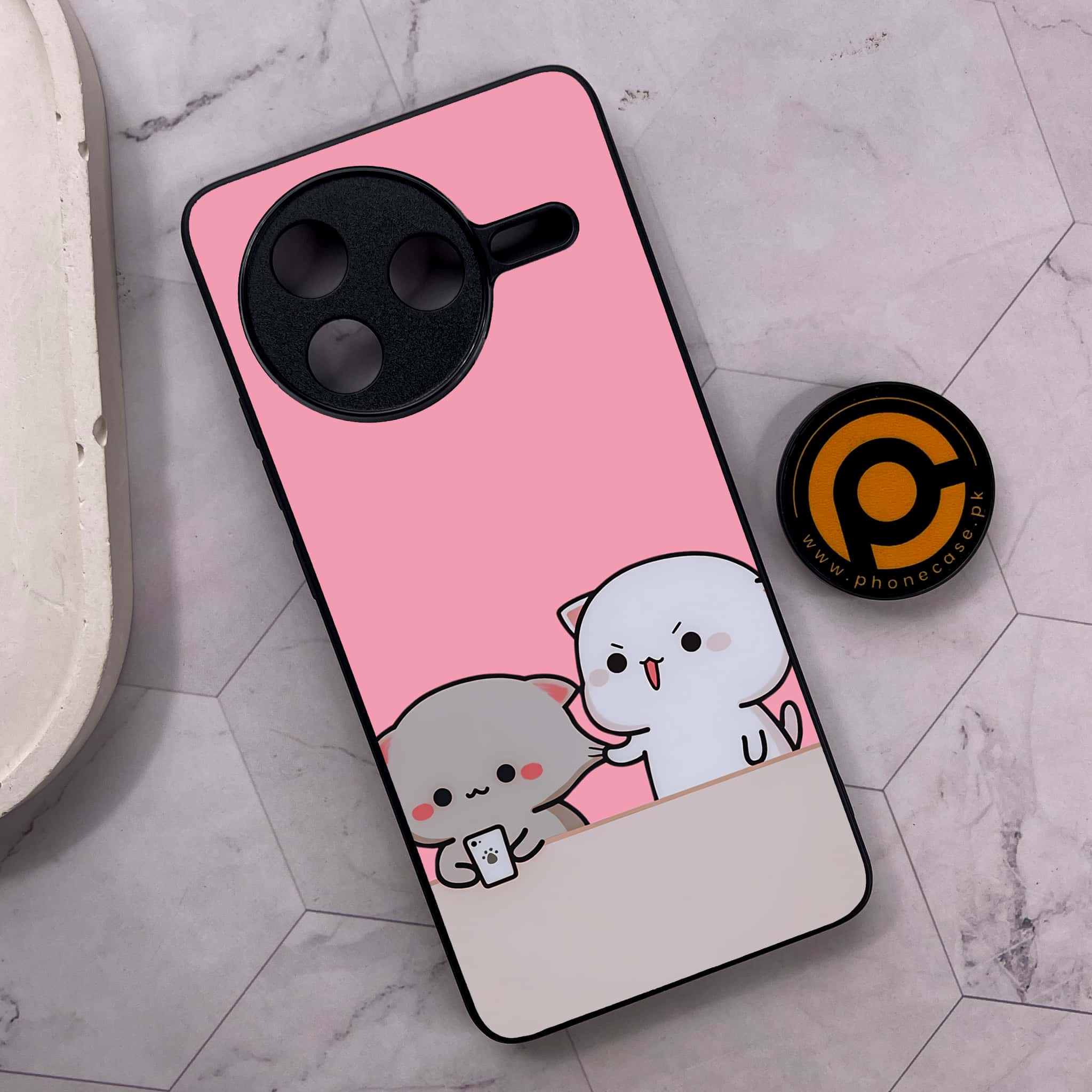 Xiaomi Poco F7 Pro 5G - Cute BuBu DuDu Series - Premium Metal Printed soft Bumper shock Proof Case