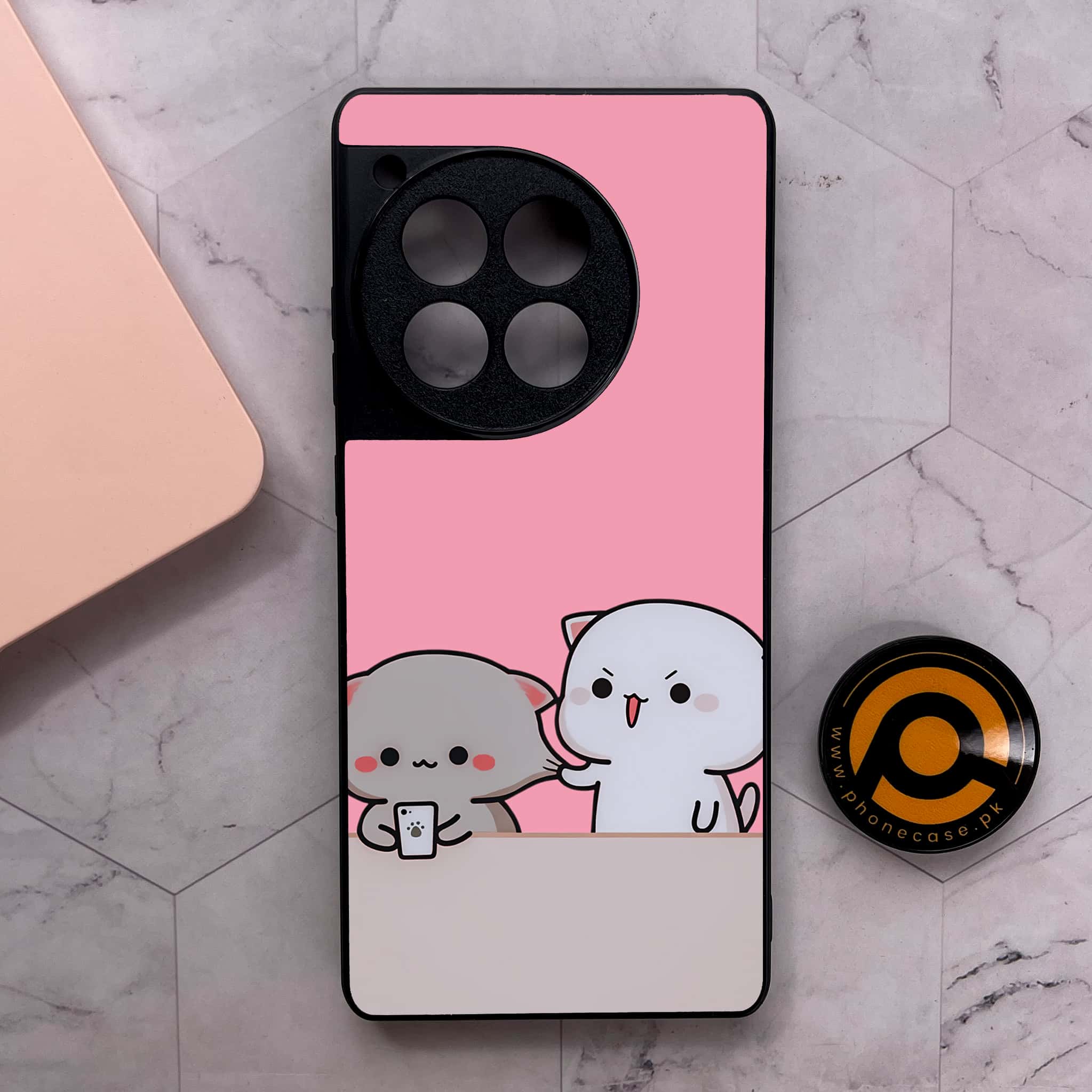 OnePlus 12R - Cute BuBu DuDu Series - Premium Metal Printed soft Bumper shock Proof Case