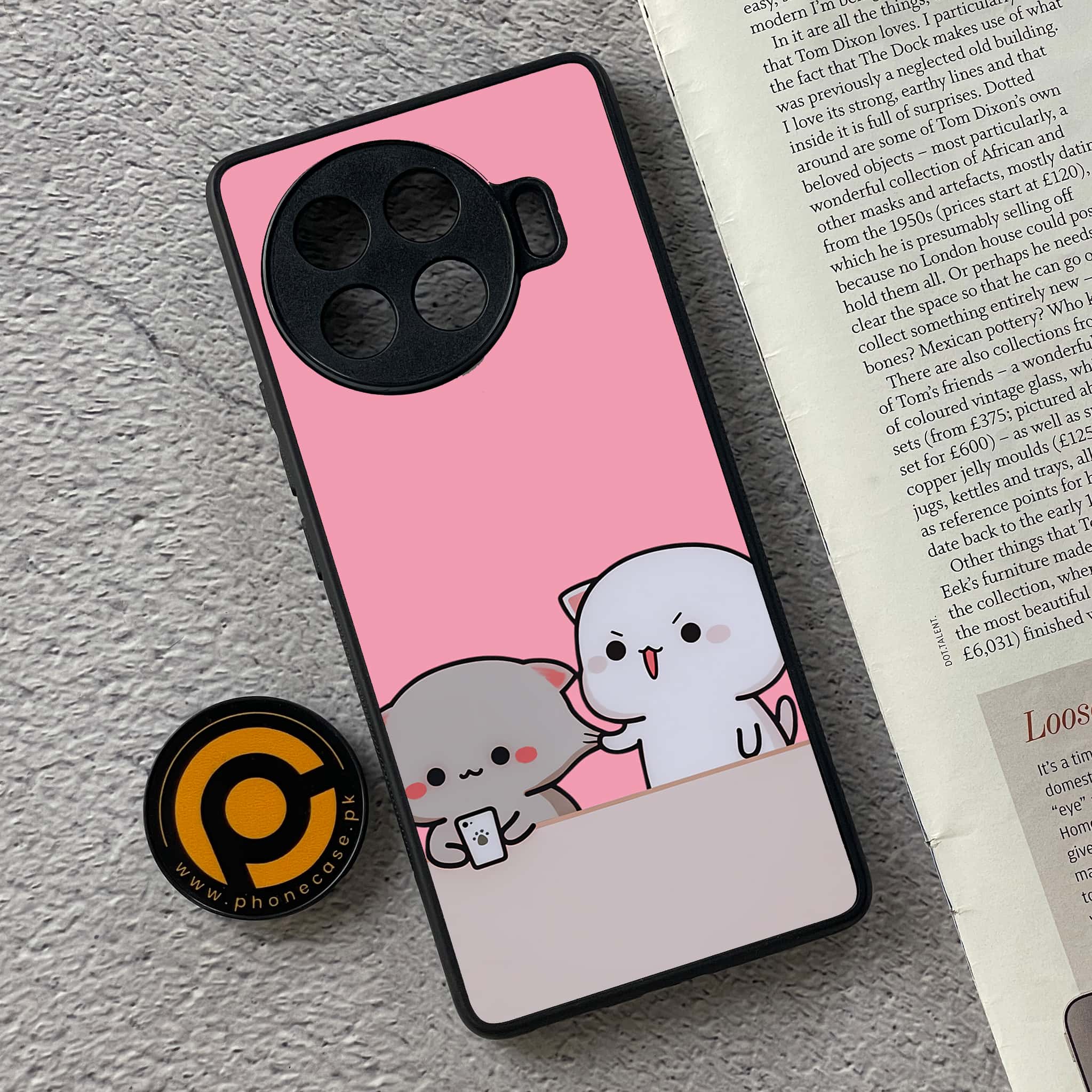 Tecno Spark 20 pro plus - Cute BuBu DuDu Series - Premium Metal Printed soft Bumper shock Proof Case