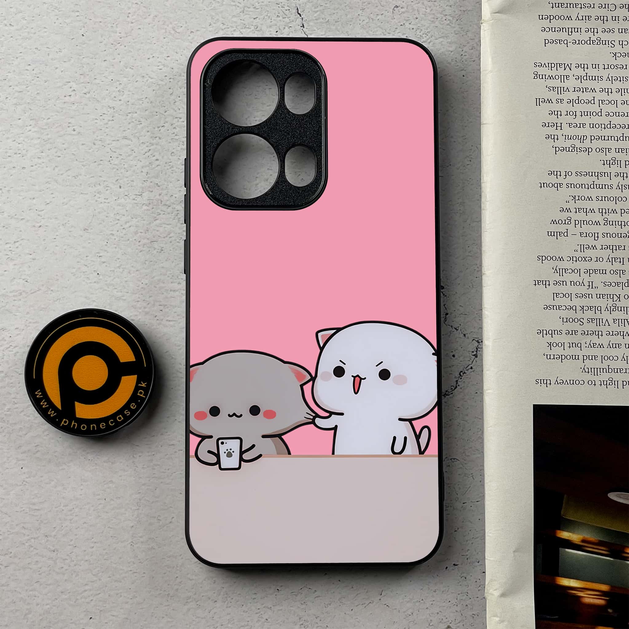 Oppo Reno 13 Pro - Cute BuBu DuDu - Premium Metal Printed Soft Bumper Shockproof Case
