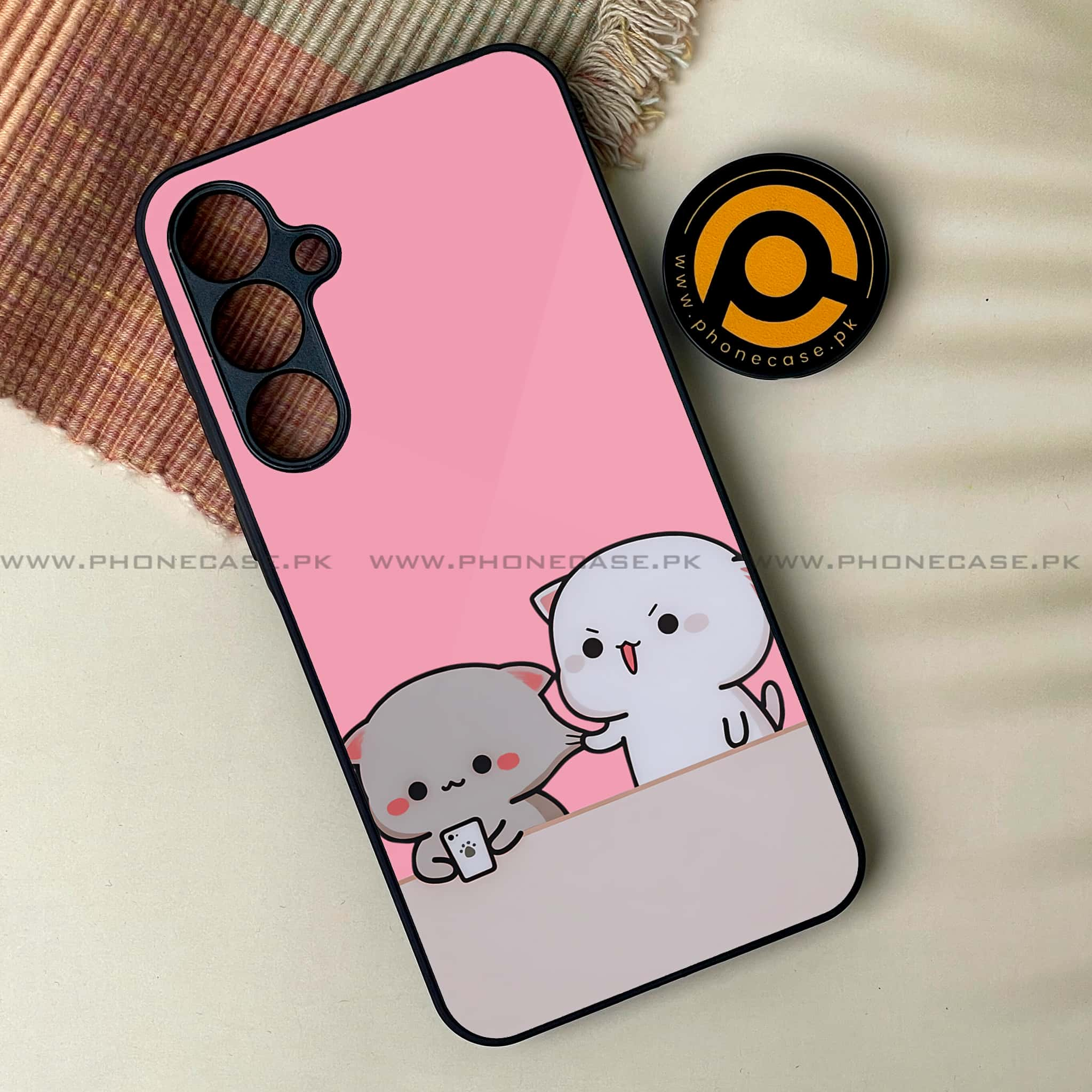 Galaxy A55 5G - Cute BuBu DuDu  -  Premium Printed Metal soft Bumper shock Proof Case