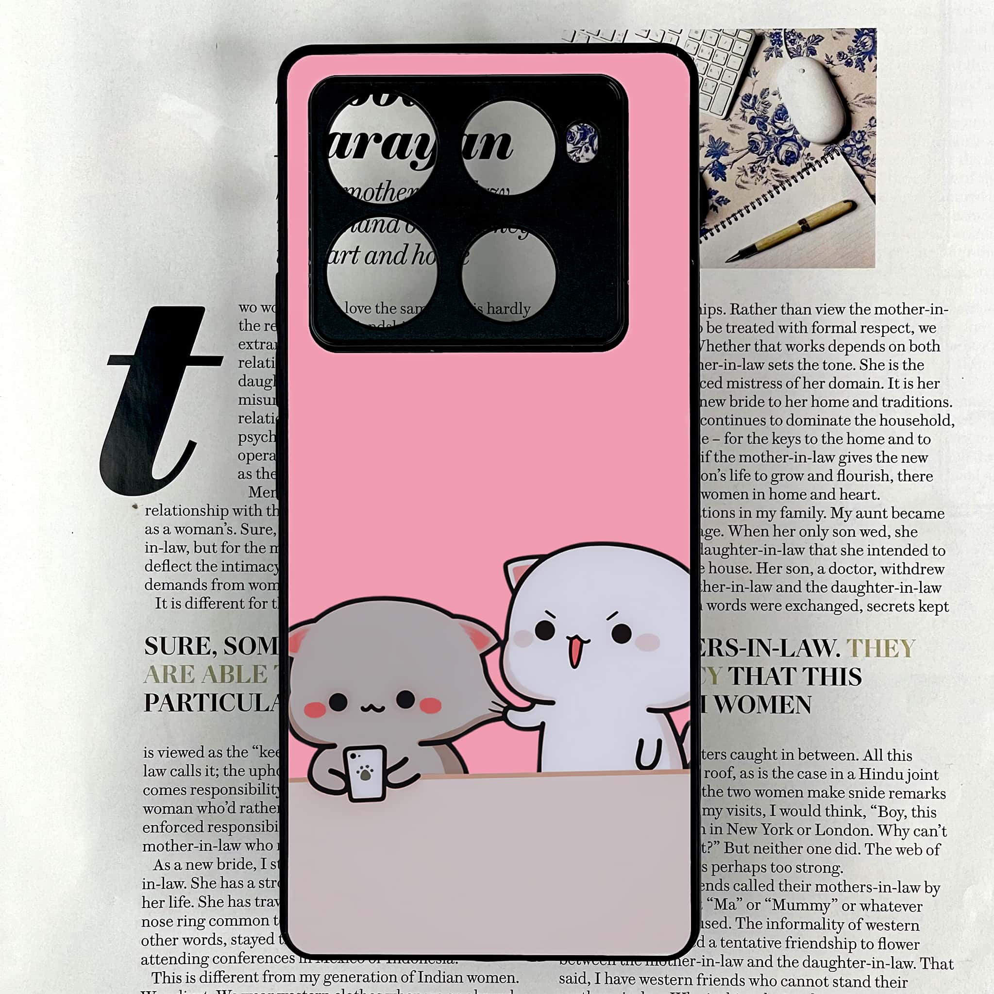 Infinix Note 40 Pro Plus - Cute BuBu DuDu Series - Premium Metal Printed soft Bumper shock Proof Case