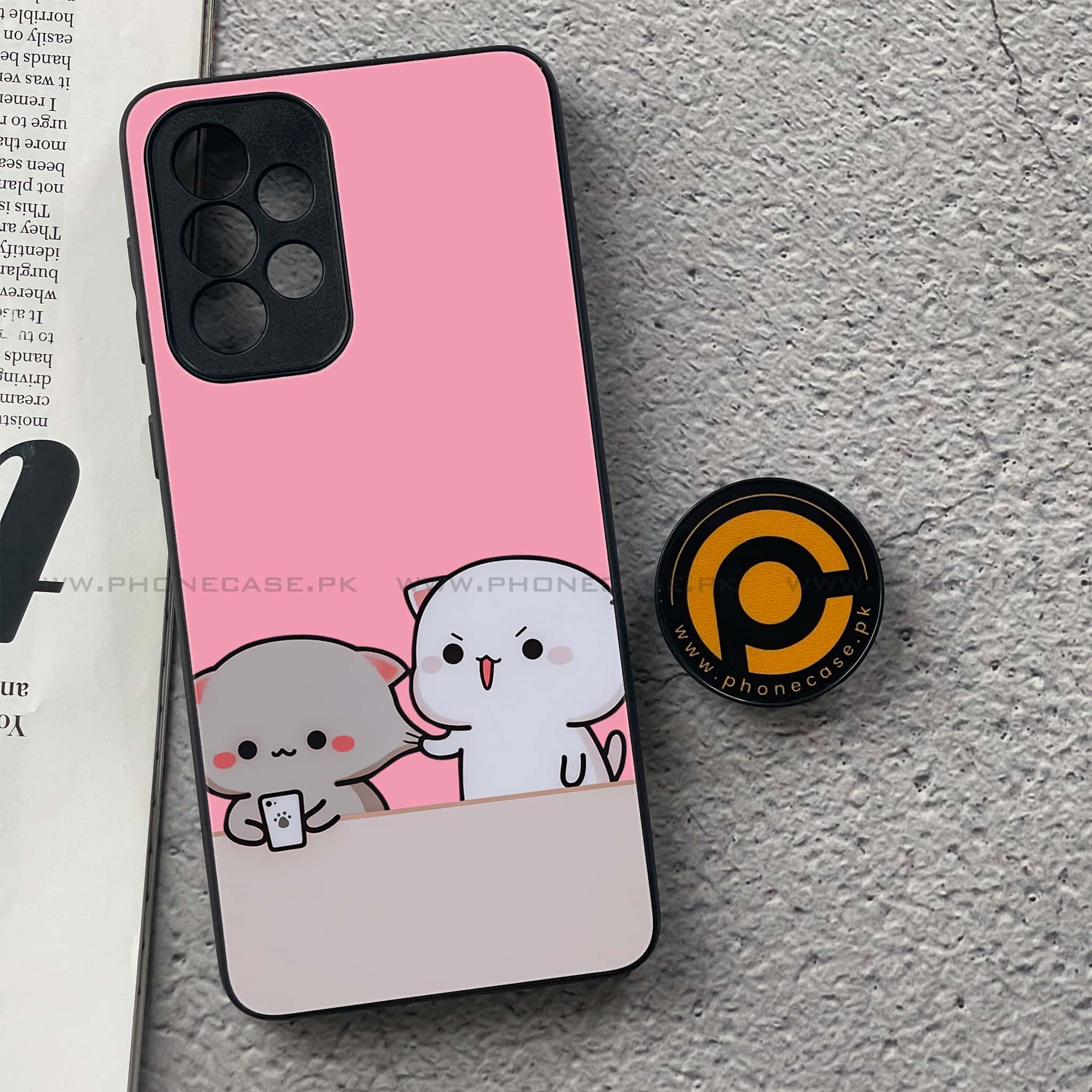 Samsung Galaxy A33- Cute BuBu DuDu Series - Premium Printed Glass soft Bumper shock Proof Case