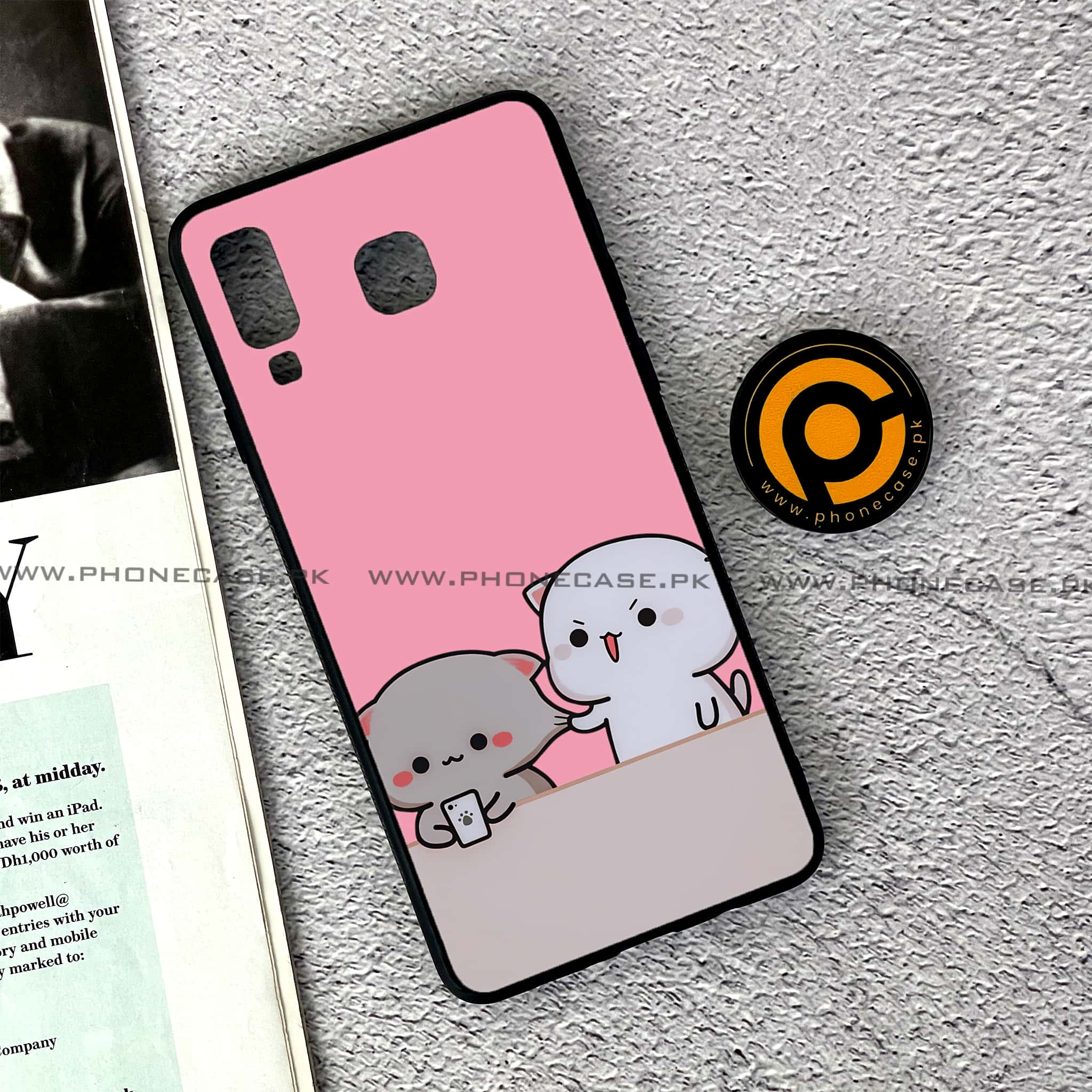 Samsung Galaxy A8 Star(A9 Star) - Cute BuBu DuDu Series - Premium Printed Glass soft Bumper shock Proof Case