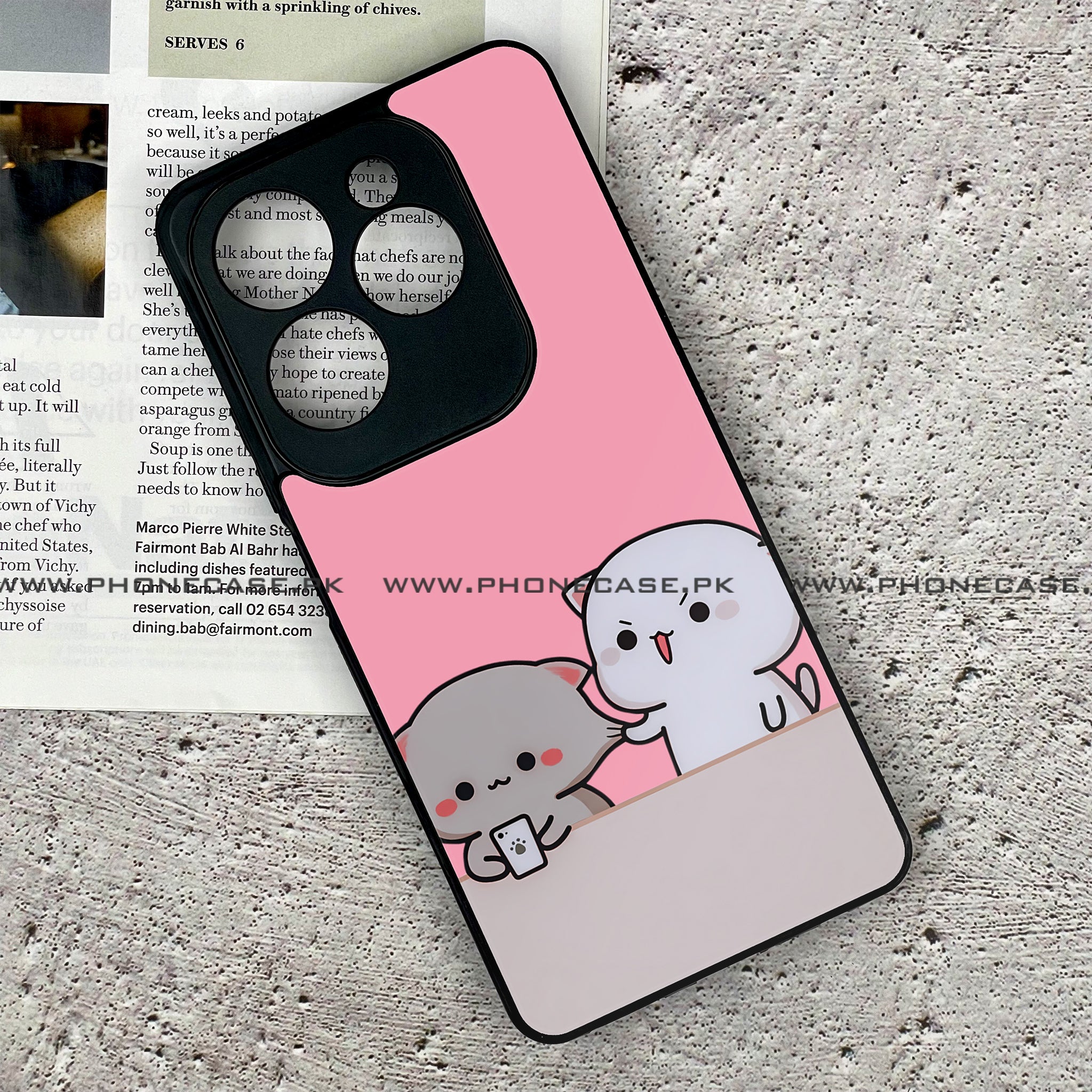 Tecno Spark 20 Pro - Cute BuBu DuDu - Premium Printed Glass soft Bumper shock Proof Case