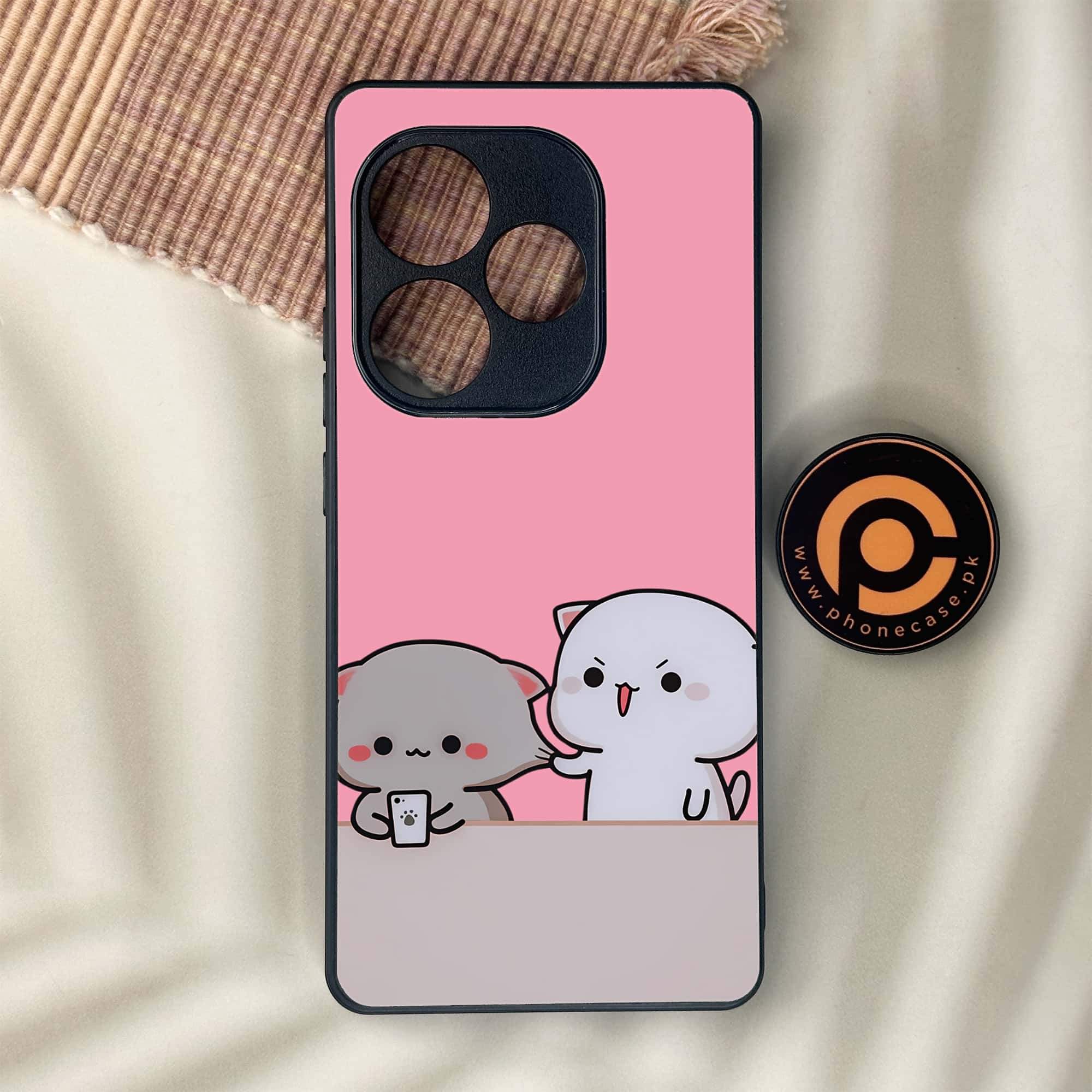 Realme GT 6 - Cute BuBu DuDu Series - Premium Metal Printed soft Bumper shock Proof Case