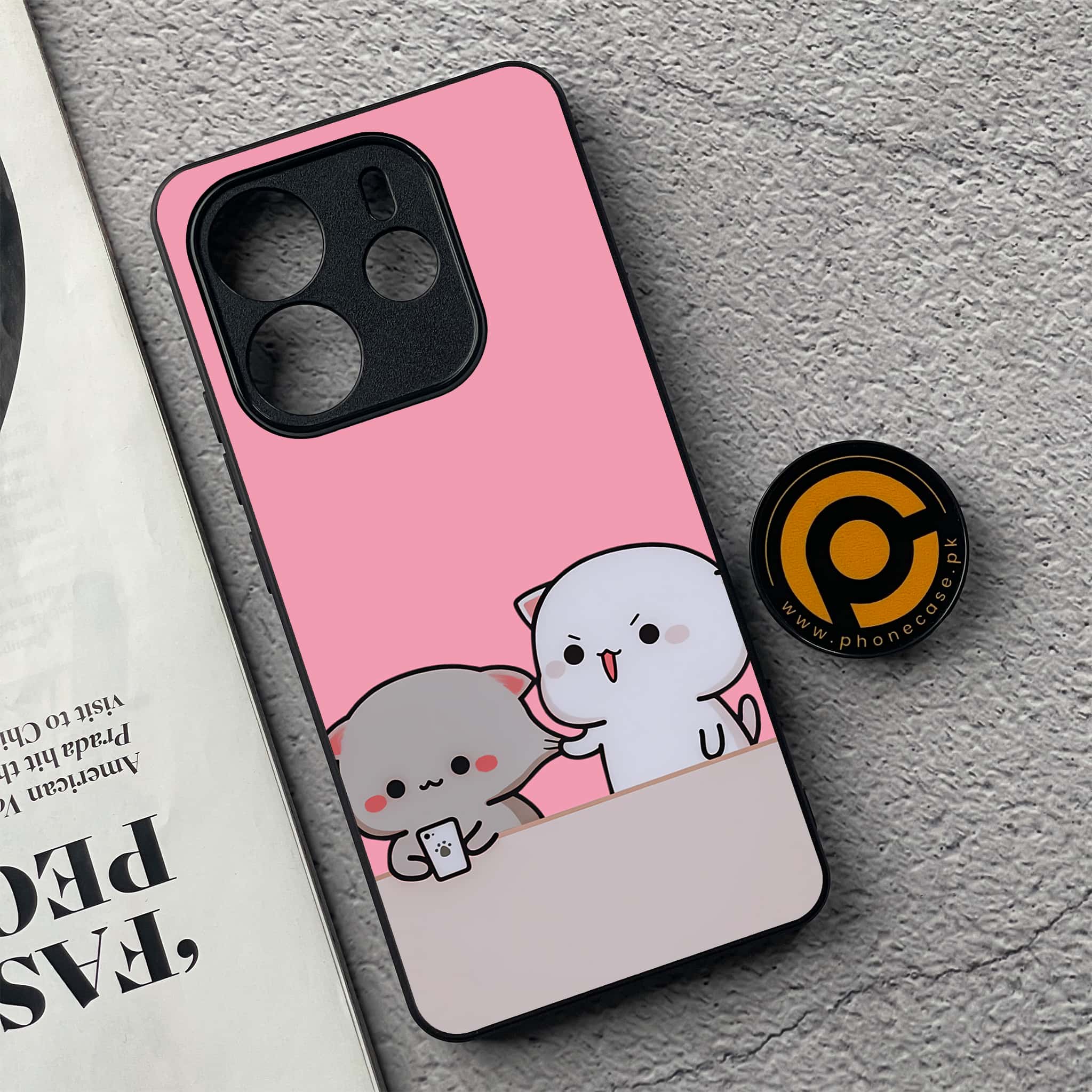 Xiaomi Redmi Note 14 - Cute BuBu DuDu Series - Premium Printed Glass soft Bumper shock Proof Case