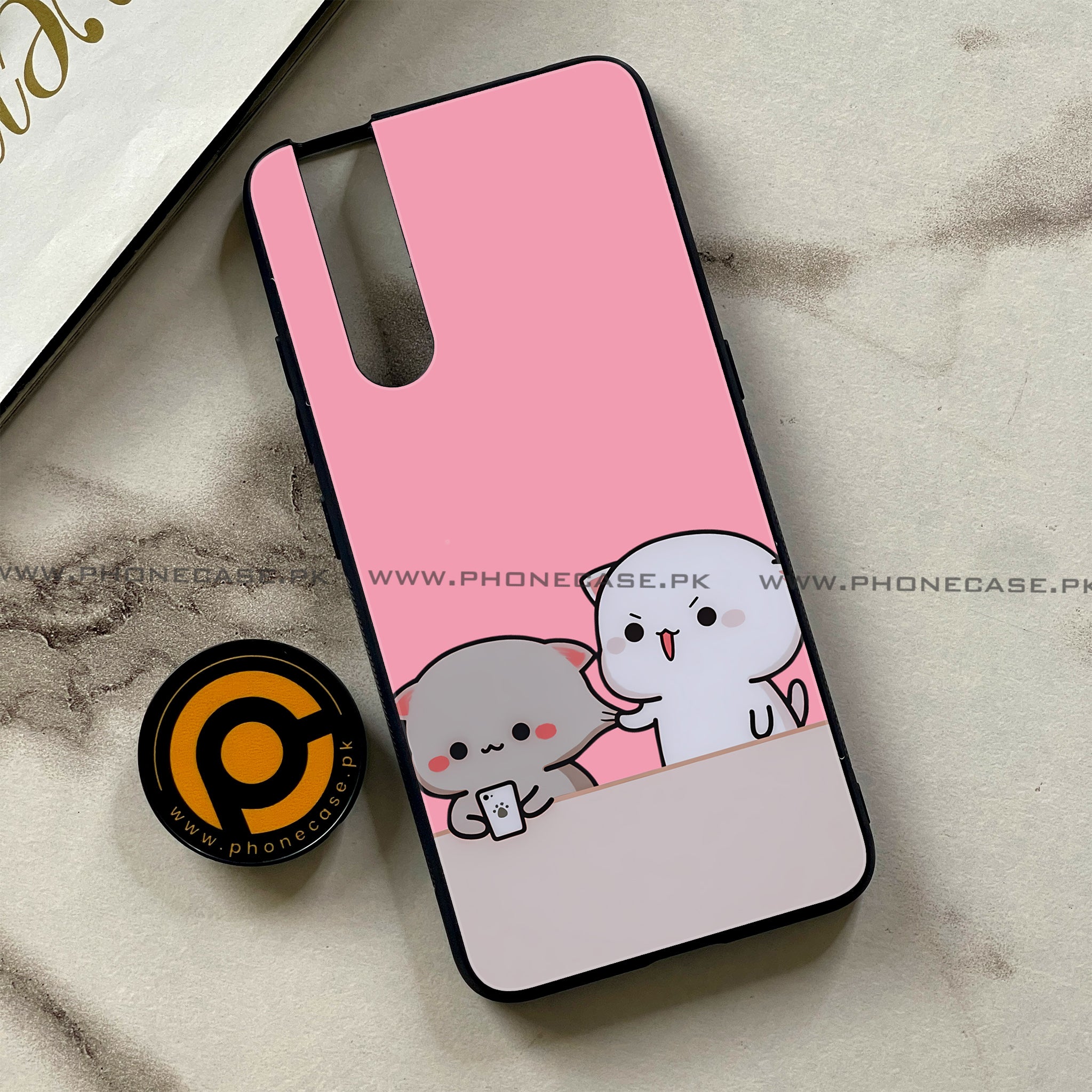 Vivo V15 Pro - Cute BuBu DuDu Series - Premium Printed Glass soft Bumper shock Proof Case