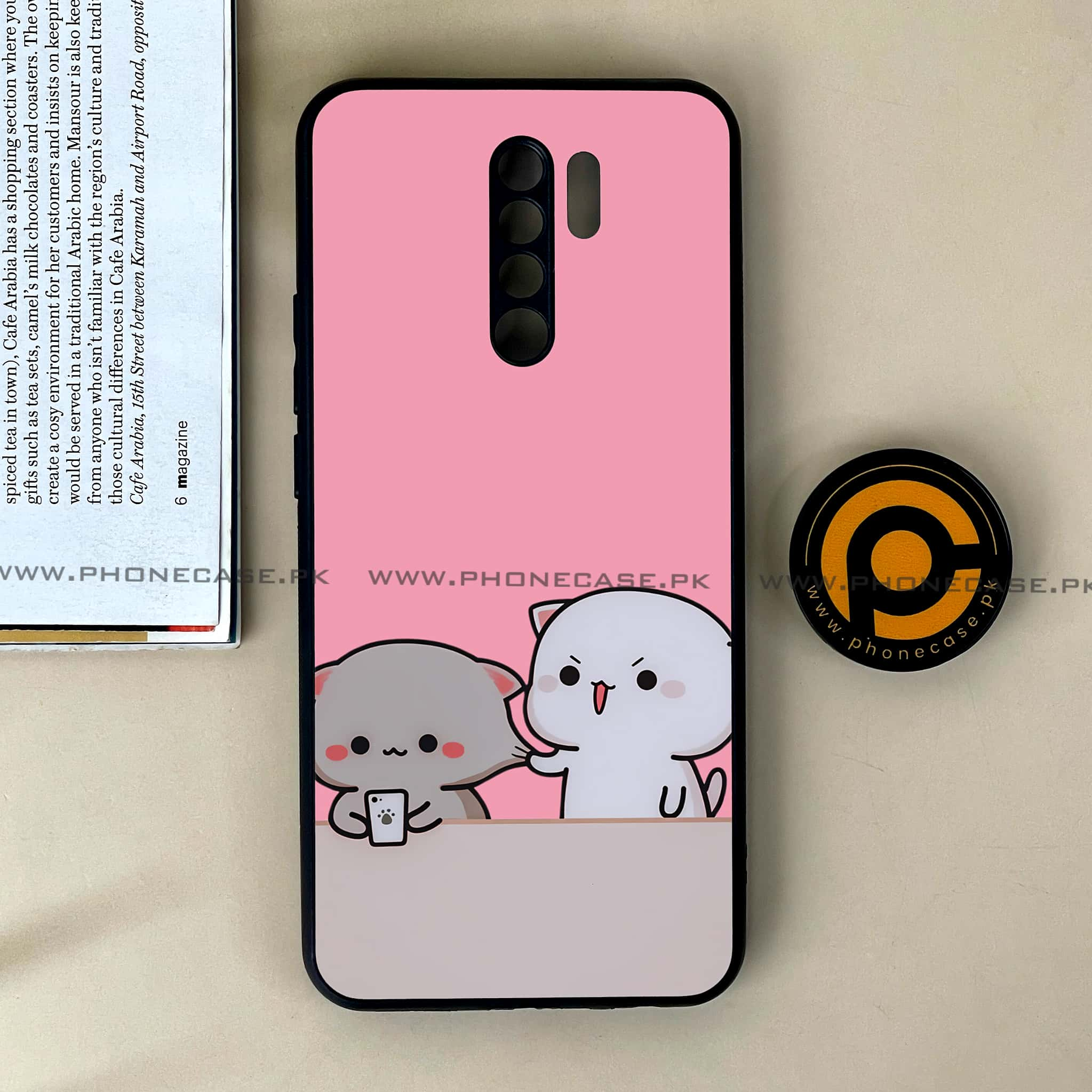 Xiaomi Redmi 9 - Cute BuBu DuDu Series - Premium Printed Glass soft Bumper shock Proof Case