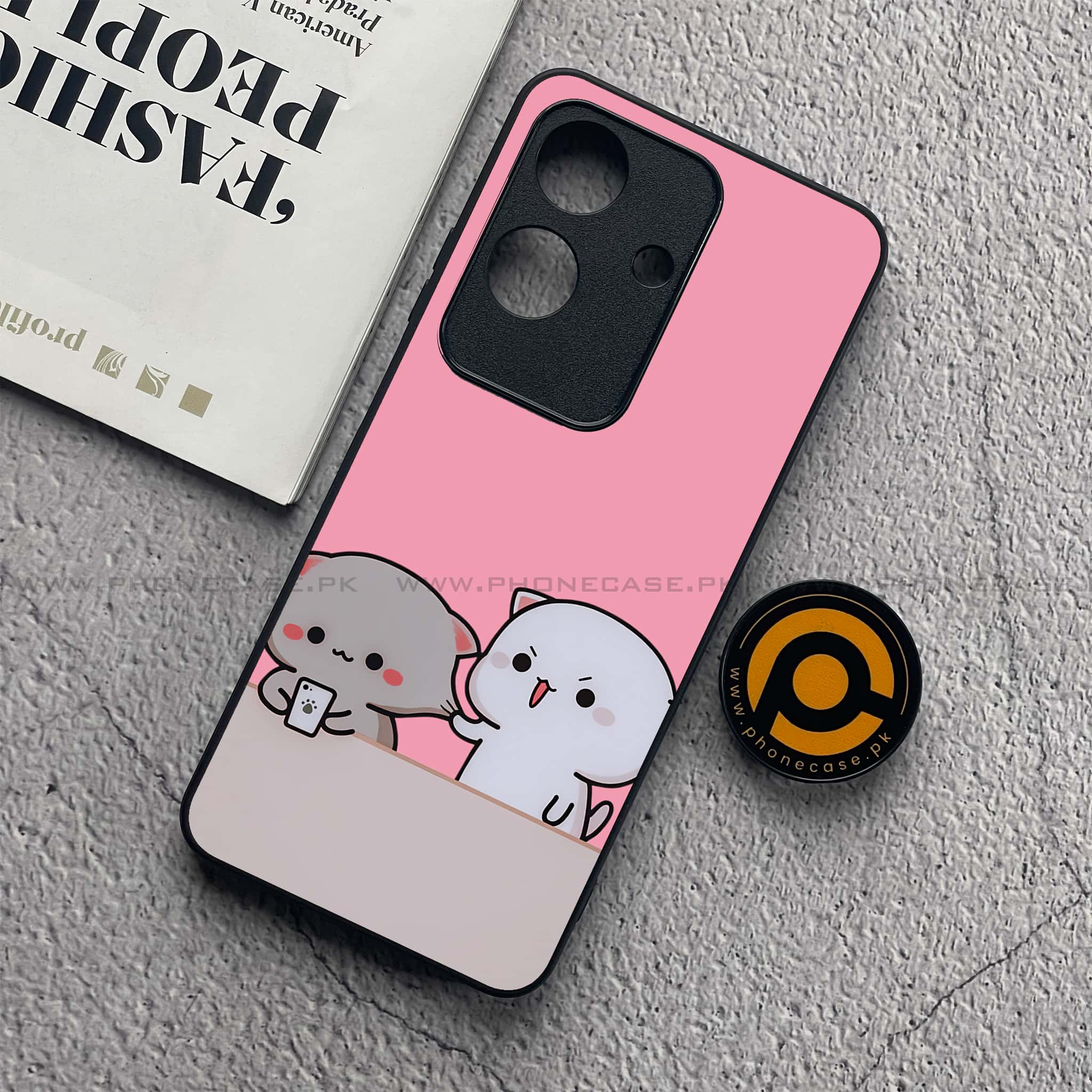 Realme Note 60x - Cute BuBu DuDu Series - Premium Metal  Printed soft Bumper shock Proof Case