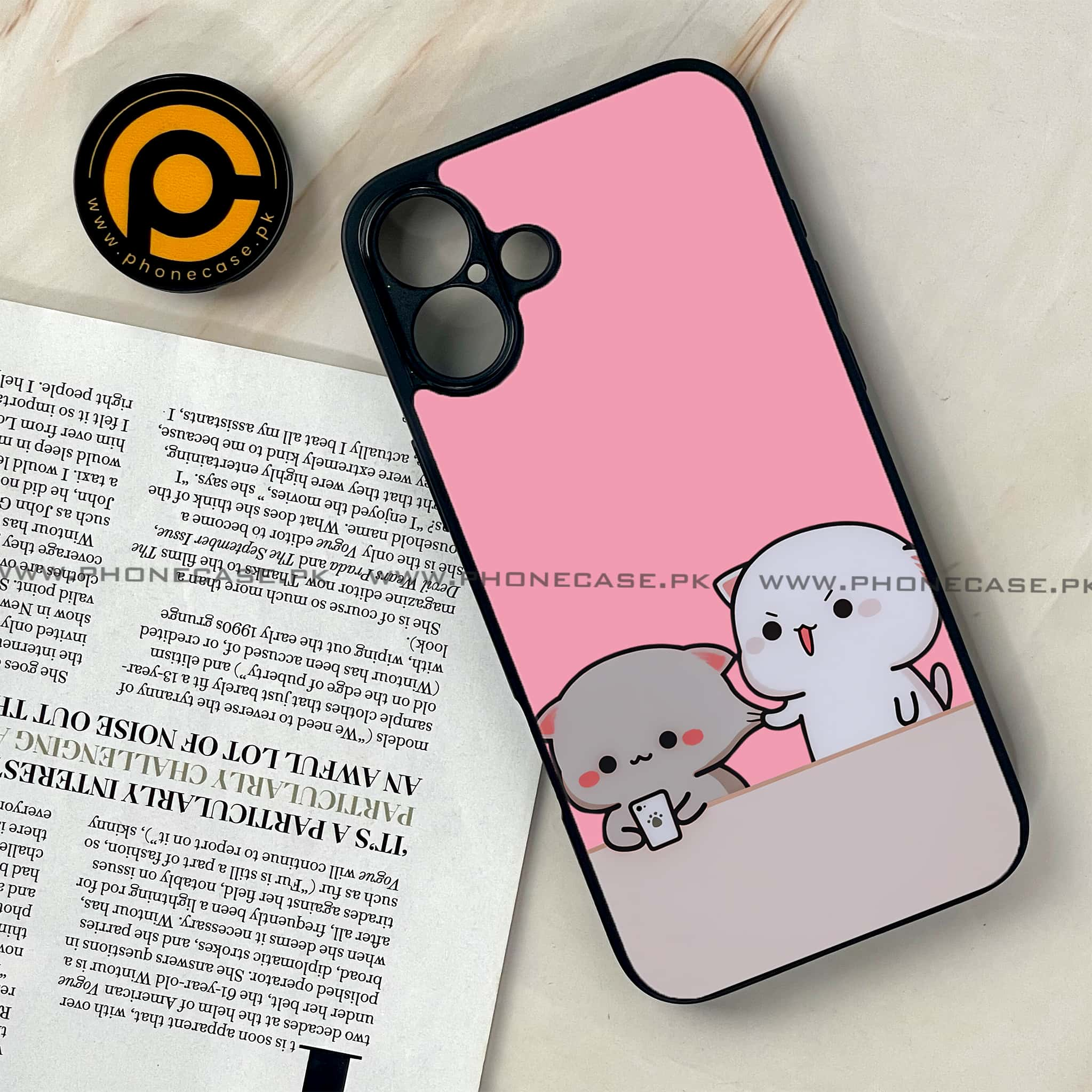 iPhone 16 Plus - Cute BuBu DuDu Series - Premium Printed Glass soft Bumper shock Proof Case