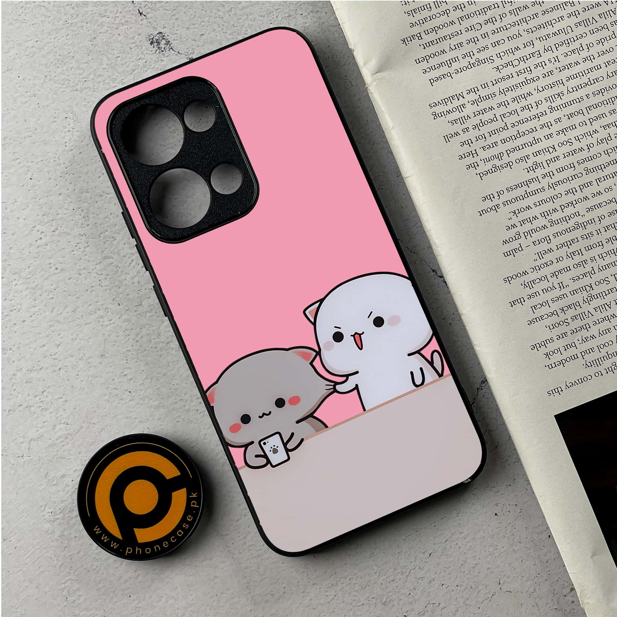 Oppo Reno 13 - Cute BuBu DuDu Series - Premium Metal Printed Soft Bumper Shockproof Case
