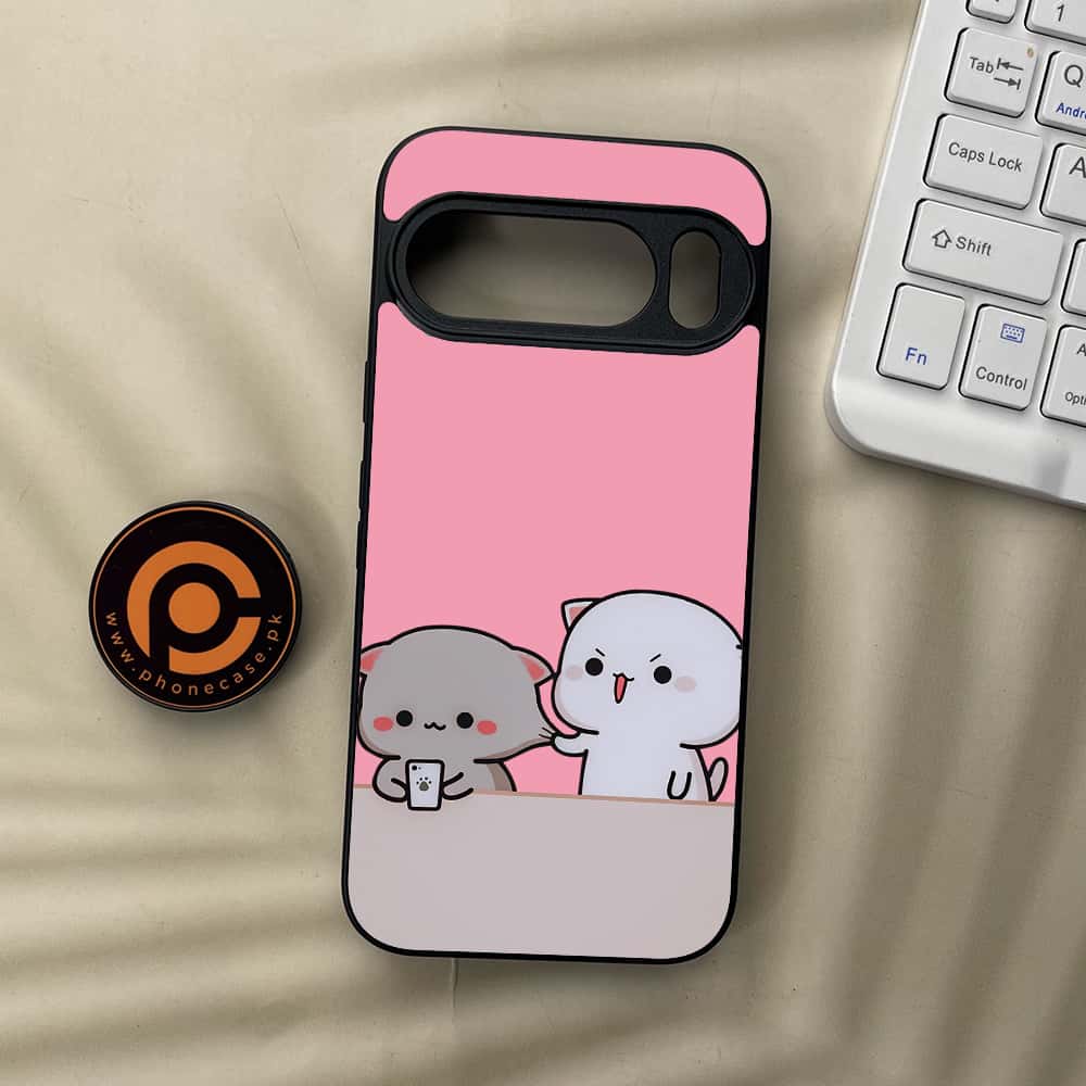 Google Pixel 10  - Cute BuBu DuDu Series - Premium Metal Printed soft Bumper Shockof Case