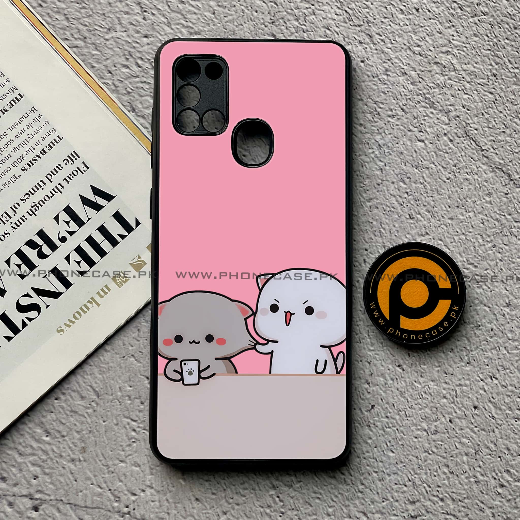 Samsung Galaxy A21s - Cute BuBu DuDu Series - Premium Printed Glass soft Bumper shock Proof Case