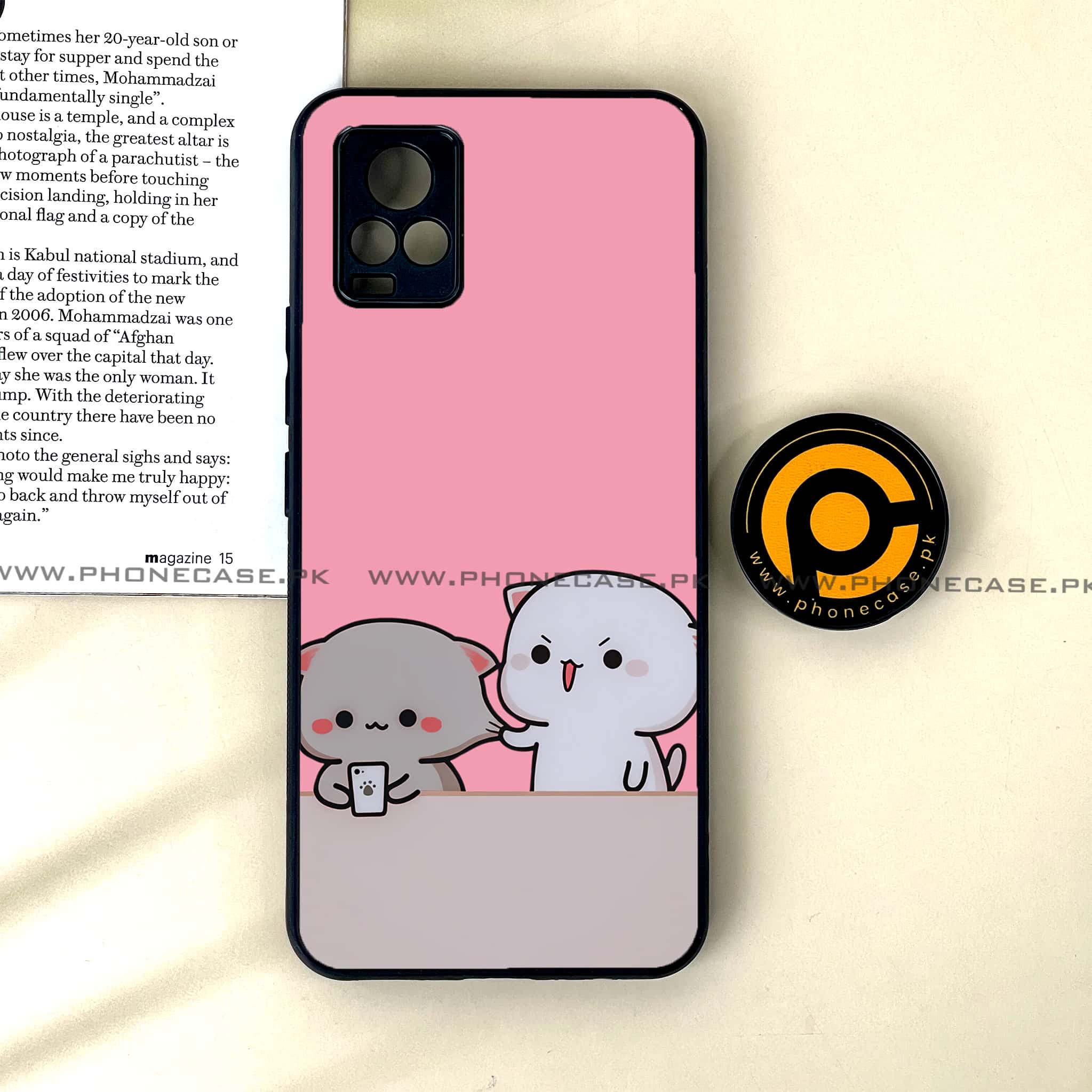 Vivo V20 - Cute BuBu DuDu Design 6 - Premium Printed Glass soft Bumper shock Proof Case CS-33572