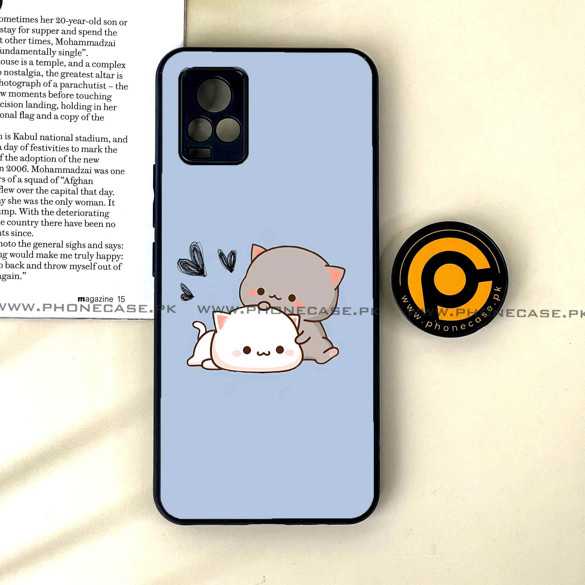 Vivo V20 - Cute BuBu DuDu Design 6 - Premium Printed Glass soft Bumper shock Proof Case CS-33572