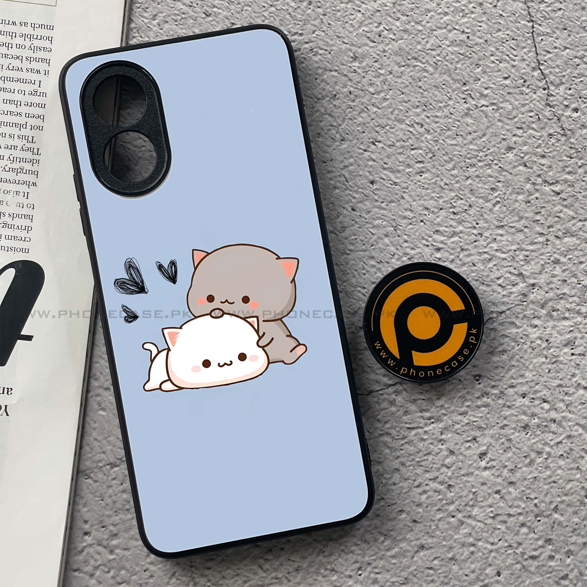 Oppo A18 4G - Cute BuBu DuDu Series - Premium Metal  Printed soft Bumper shock Proof Case