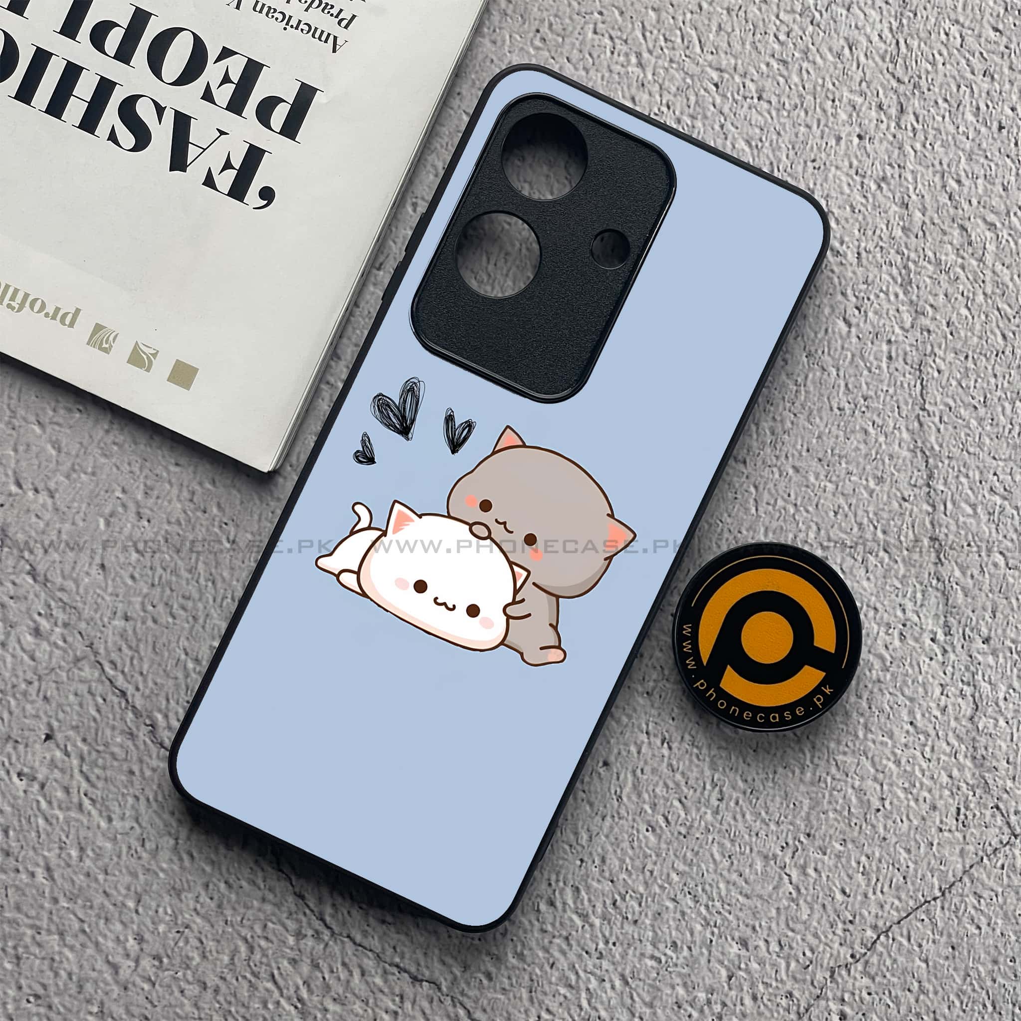 Realme Note 60x - Cute BuBu DuDu Series - Premium Metal  Printed soft Bumper shock Proof Case