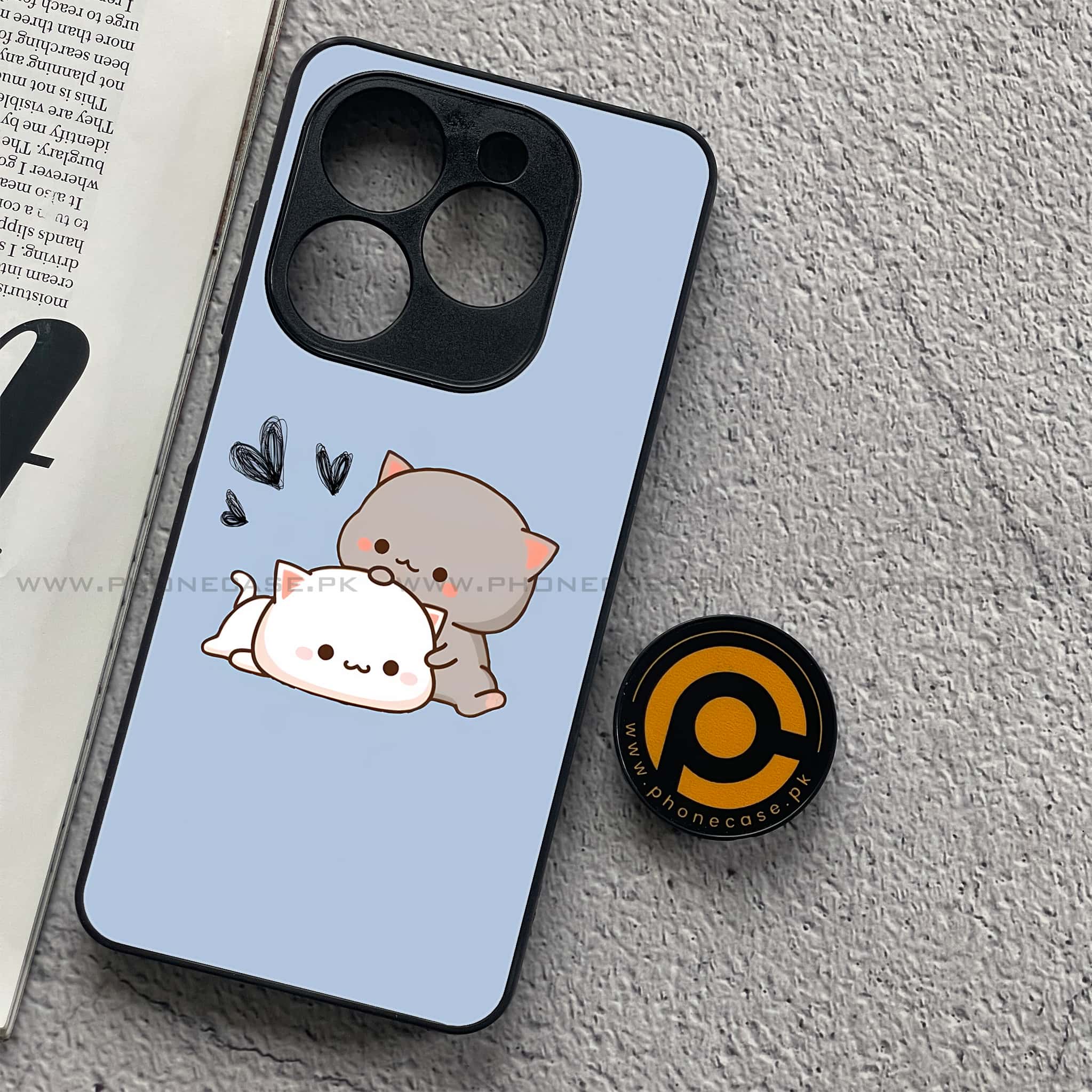 Infinix Smart 8 - Cute BuBu DuDu Series - Premium Metal Printed soft Bumper shock Proof Case