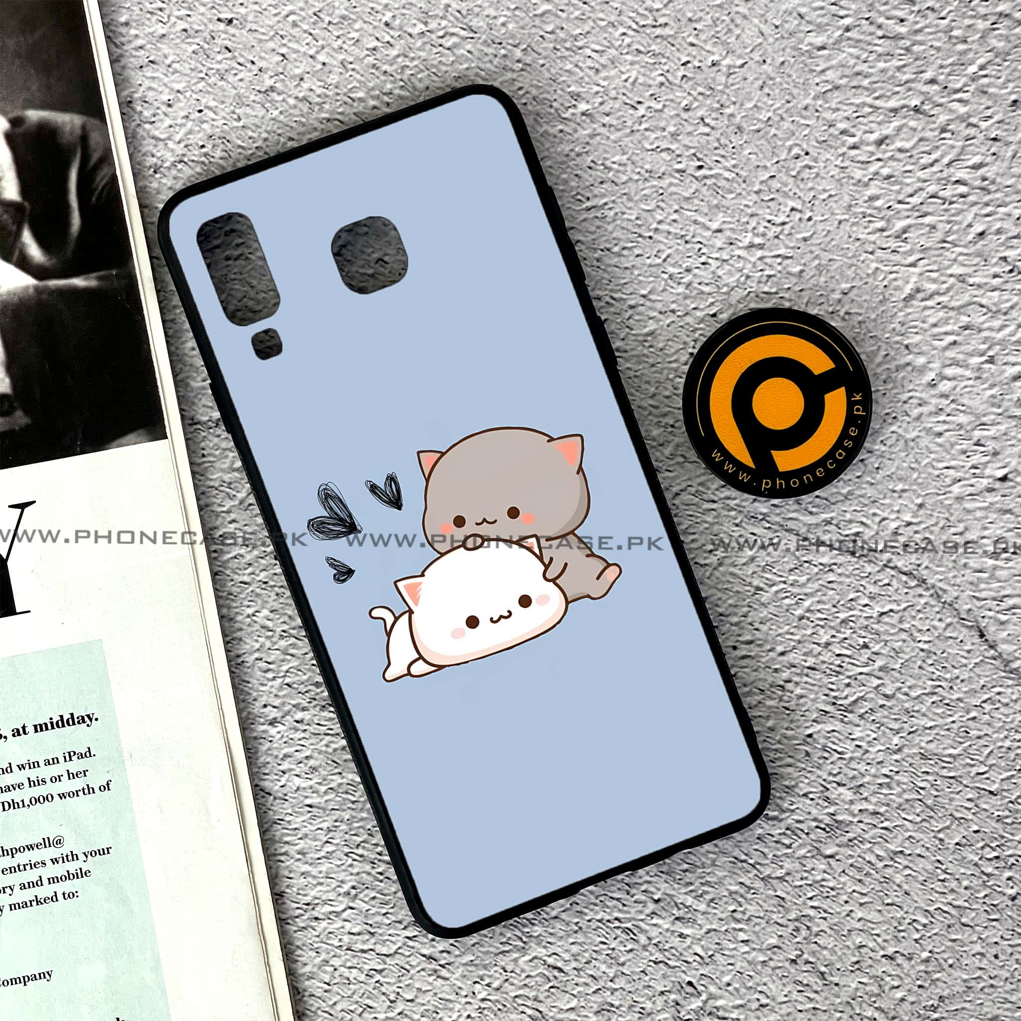 Samsung Galaxy A8 Star(A9 Star) - Cute BuBu DuDu Series - Premium Printed Glass soft Bumper shock Proof Case