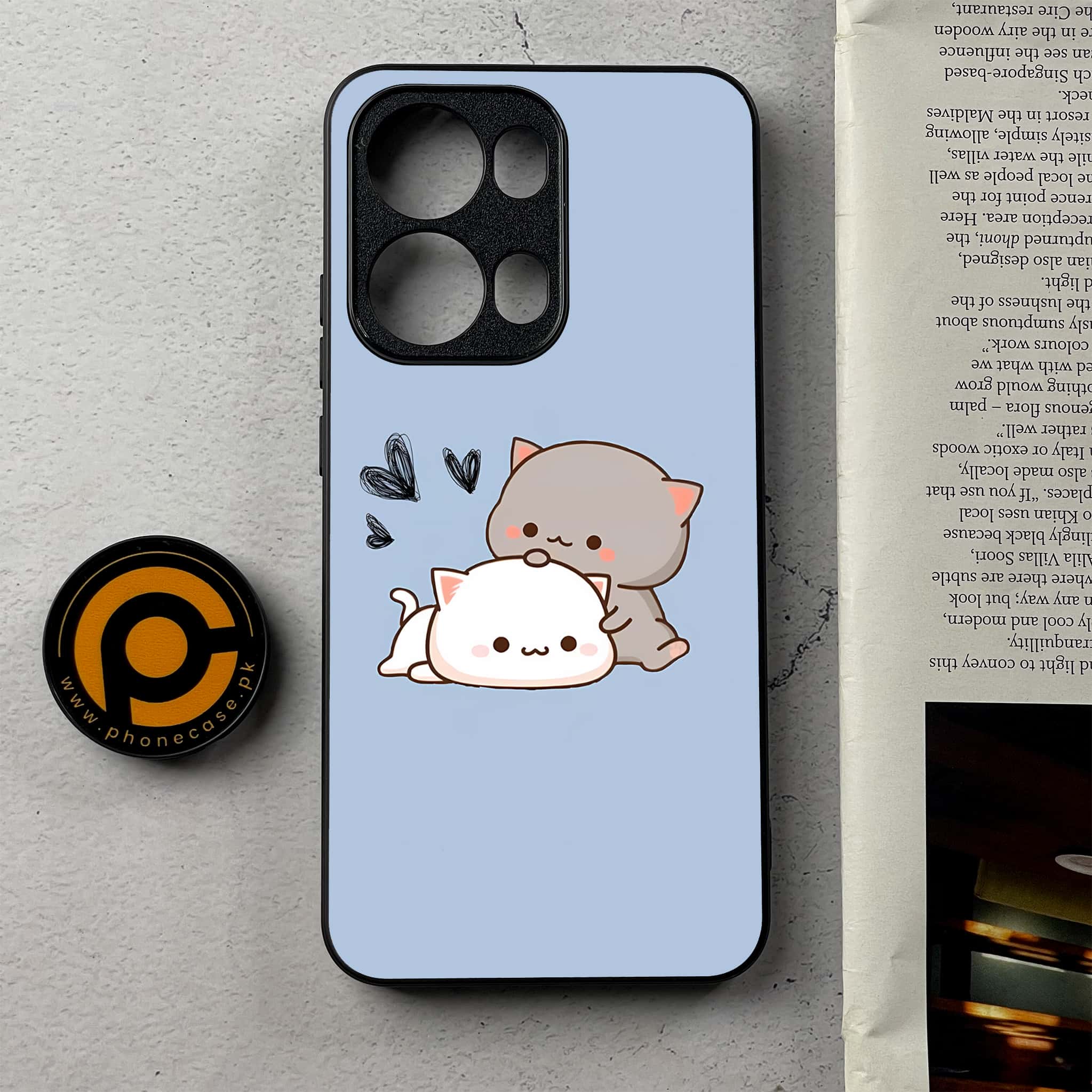 Oppo Reno 13 Pro - Cute BuBu DuDu - Premium Metal Printed Soft Bumper Shockproof Case