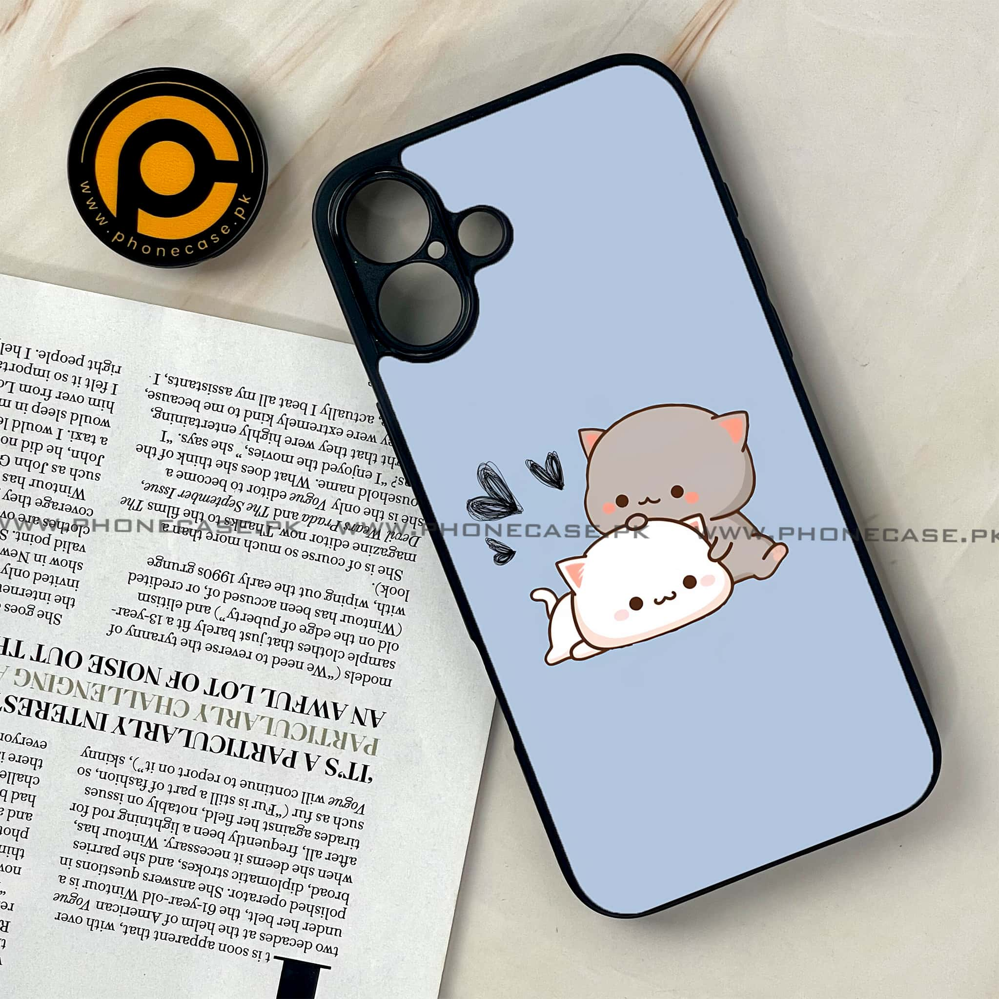 iPhone 16 Plus - Cute BuBu DuDu Series - Premium Printed Glass soft Bumper shock Proof Case