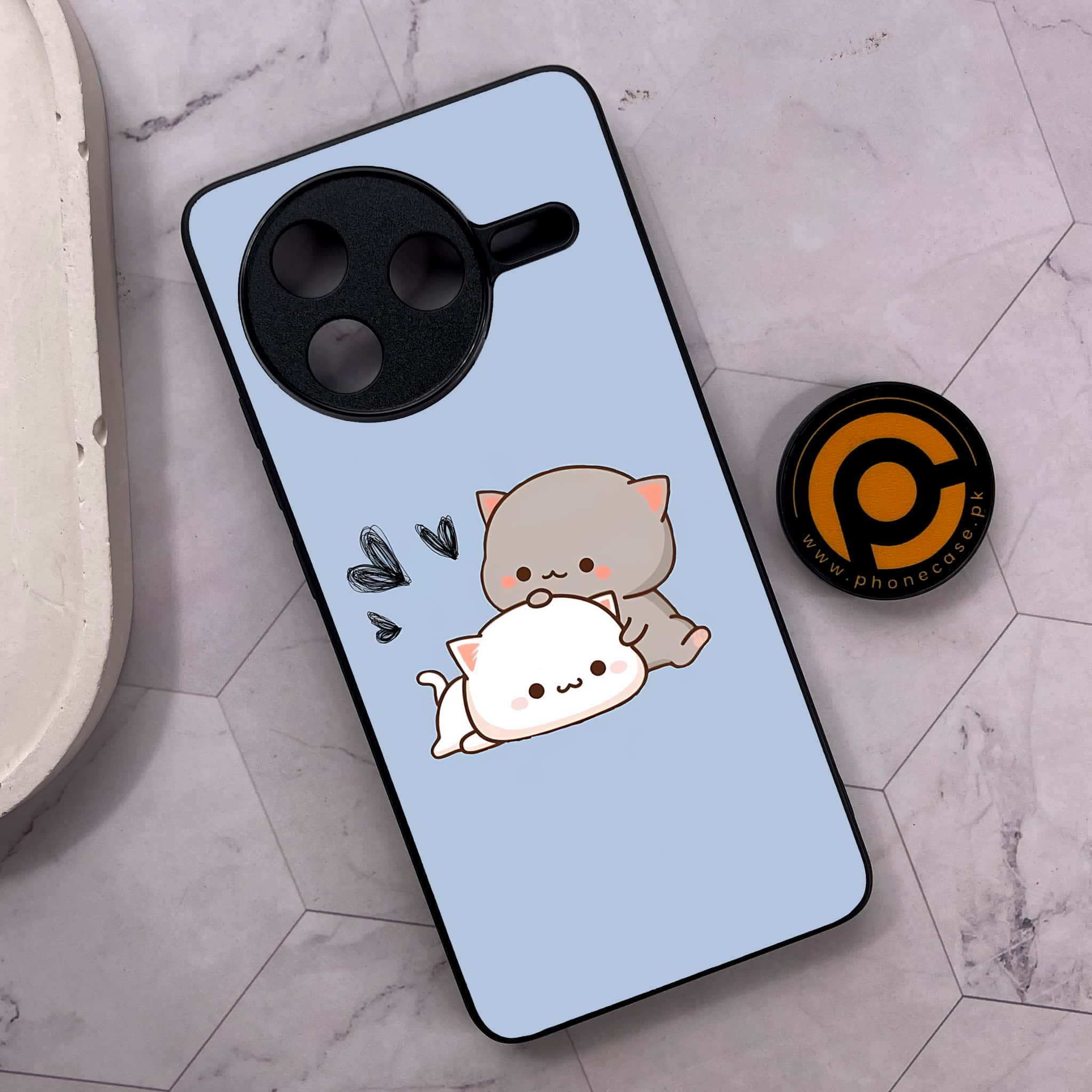 Xiaomi Poco F7 Pro 5G - Cute BuBu DuDu Series - Premium Metal Printed soft Bumper shock Proof Case