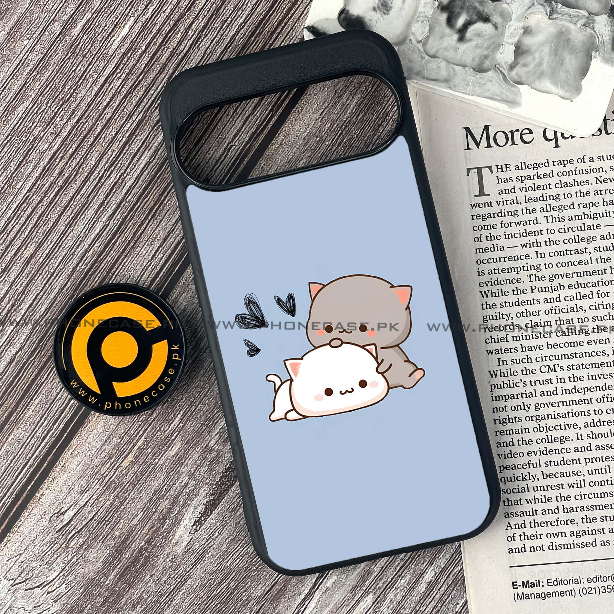 Google Pixel 9 - Cute BuBu DuDu Series - Premium Printed Glass soft Bumper shock Proof Case