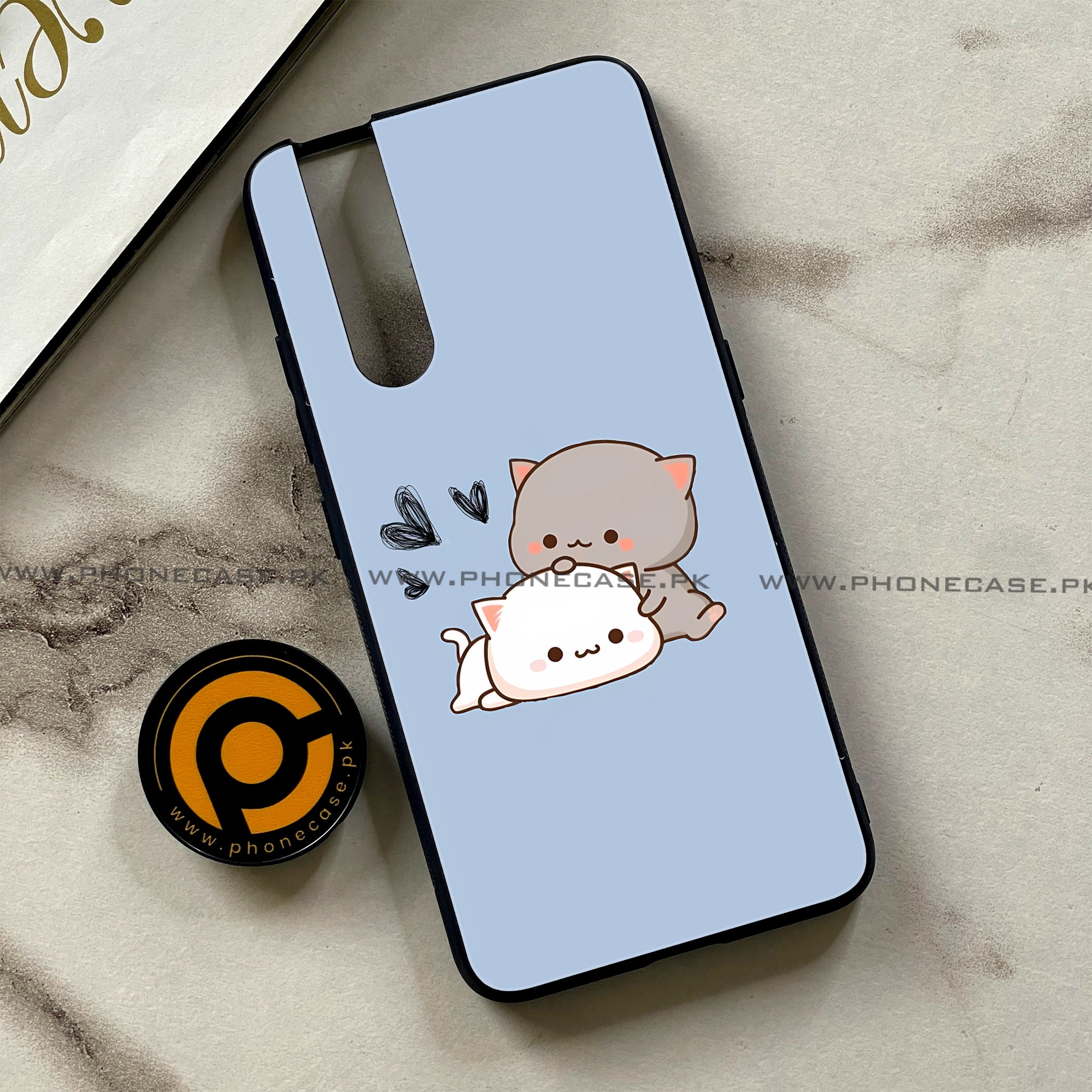 Vivo V15 Pro - Cute BuBu DuDu Series - Premium Printed Glass soft Bumper shock Proof Case