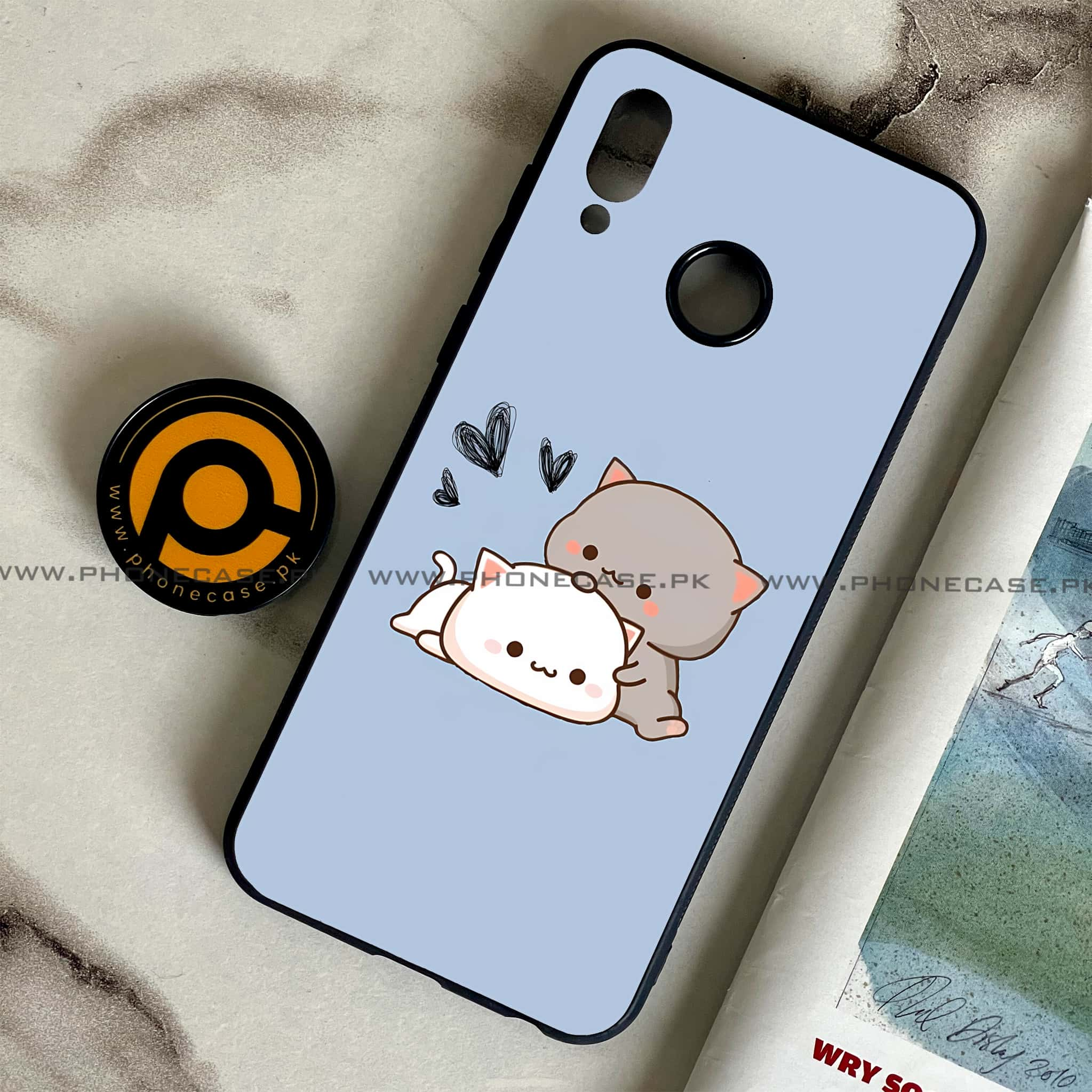 Huawei Honor Play - Cute BuBu DuDu Series - Premium Printed Glass soft Bumper shock Proof Case