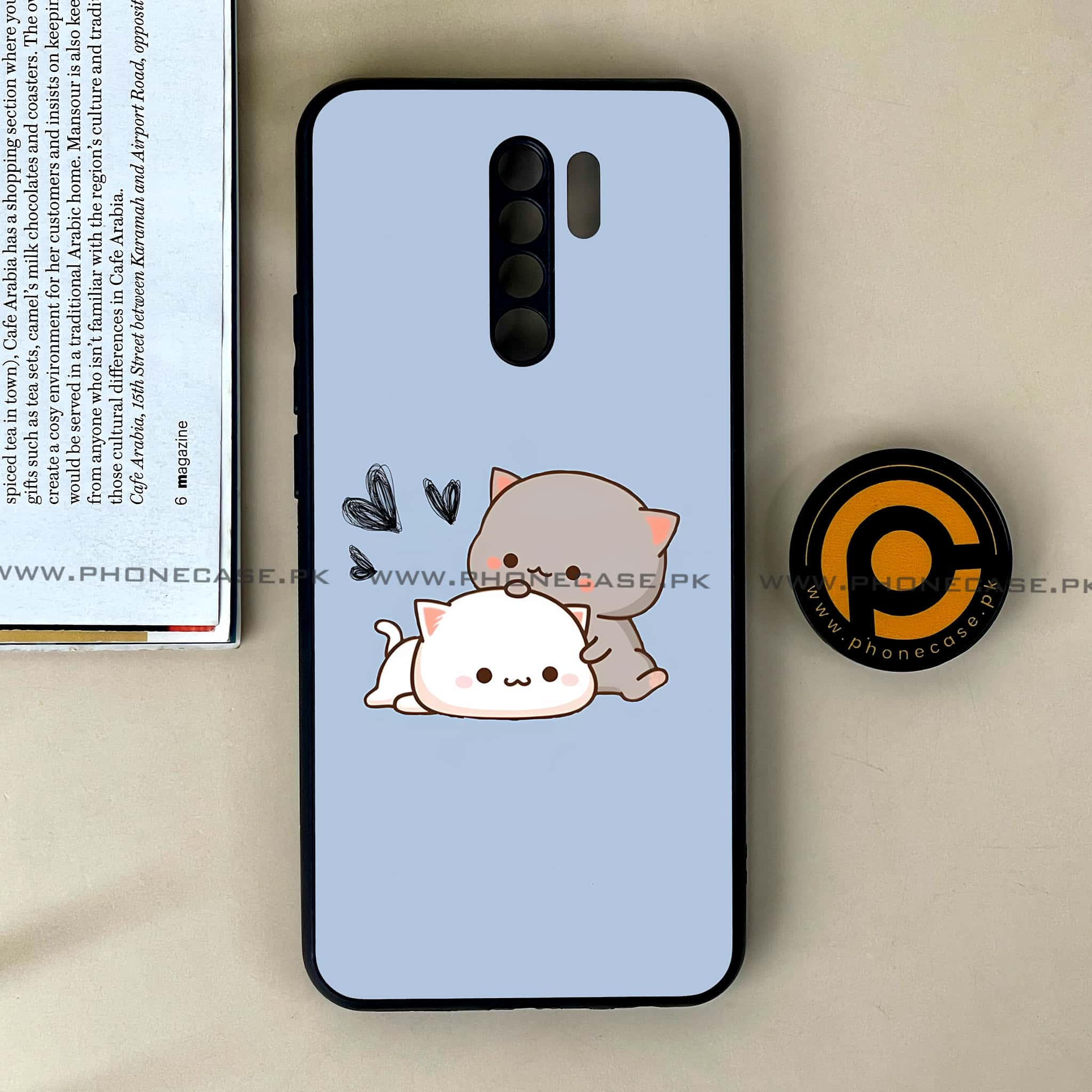 Xiaomi Redmi 9 - Cute BuBu DuDu Series - Premium Printed Glass soft Bumper shock Proof Case