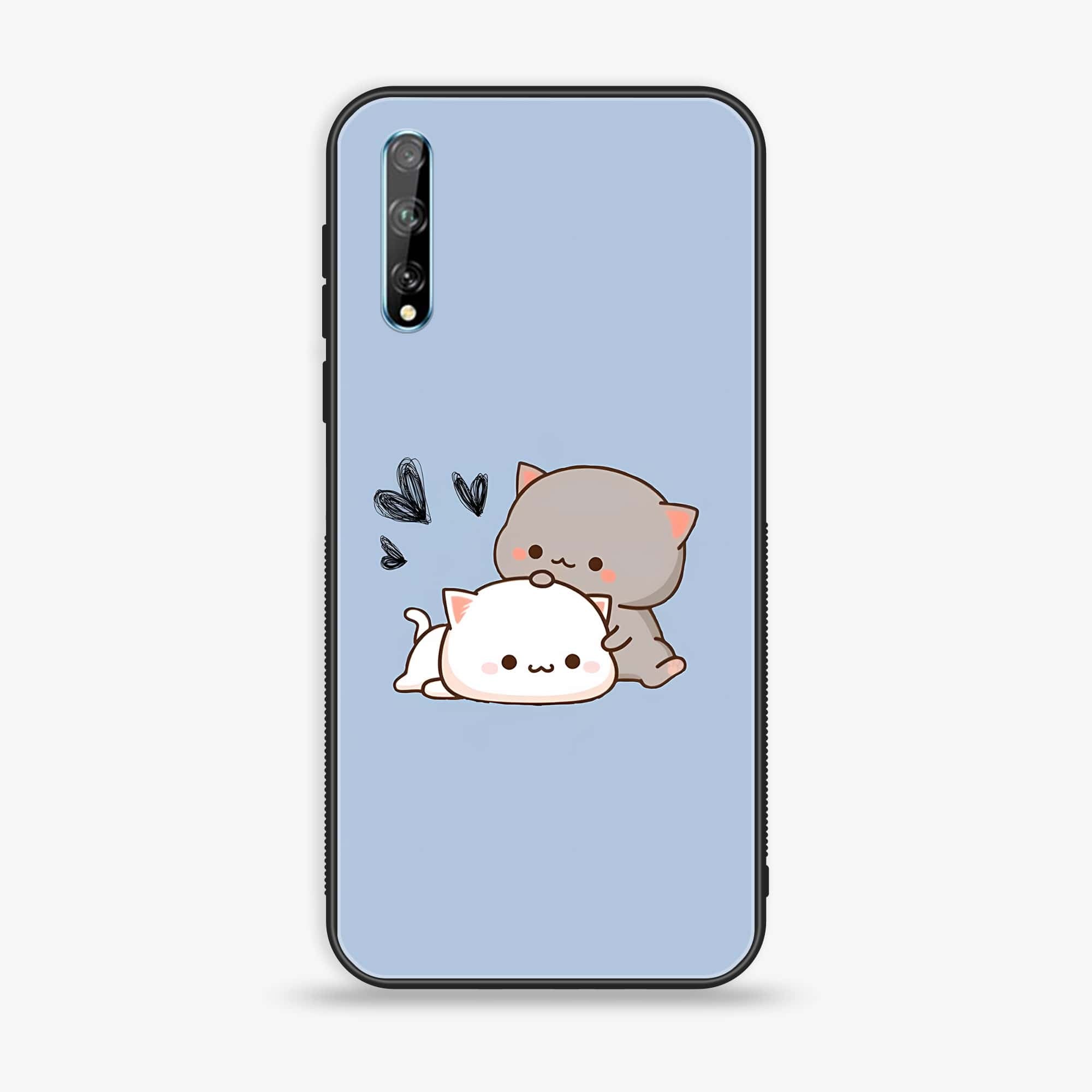 Huawei Y8p - Cute BuBu DuDu Series - Premium Printed Glass soft Bumper shock Proof Case