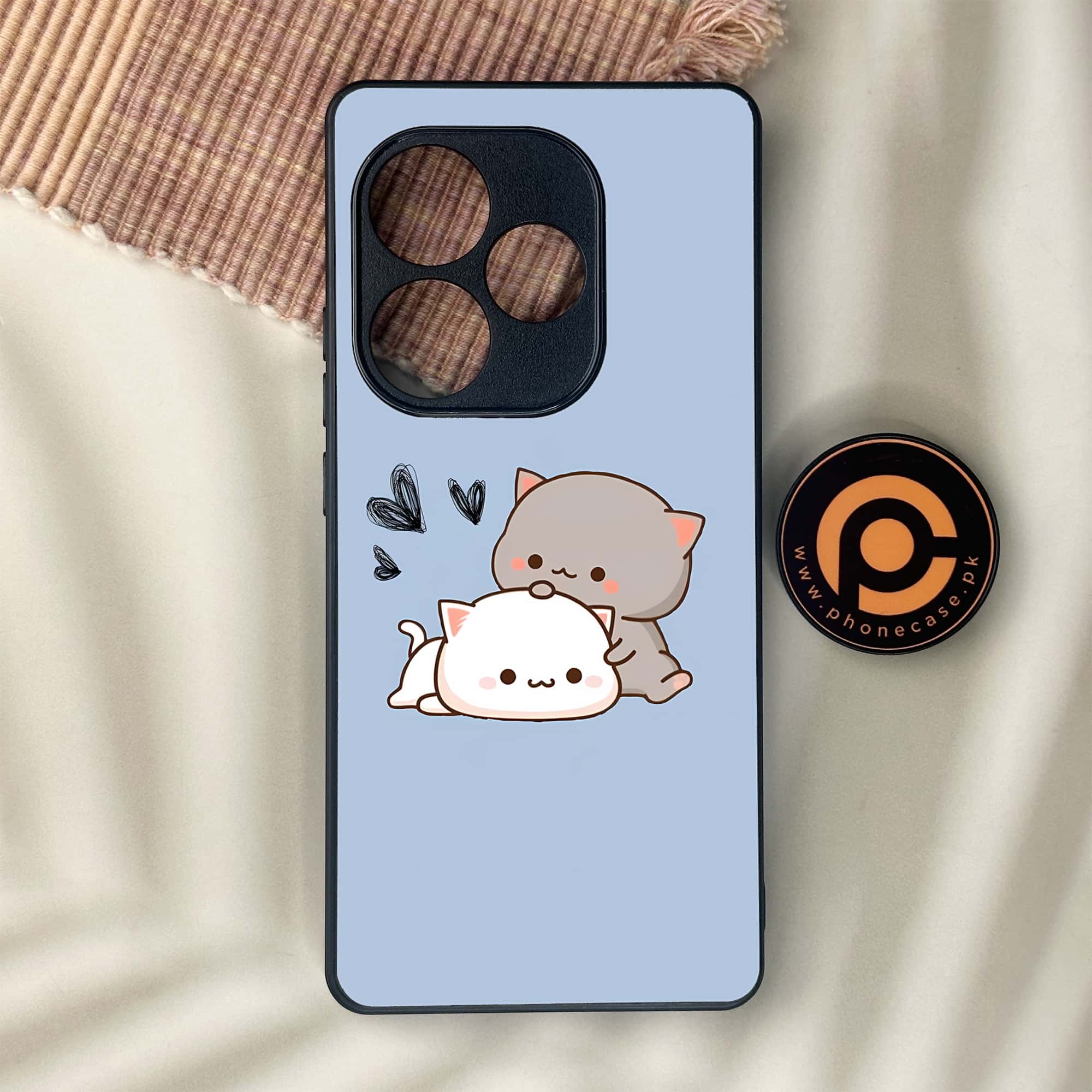 Realme GT 6 - Cute BuBu DuDu Series - Premium Metal Printed soft Bumper shock Proof Case