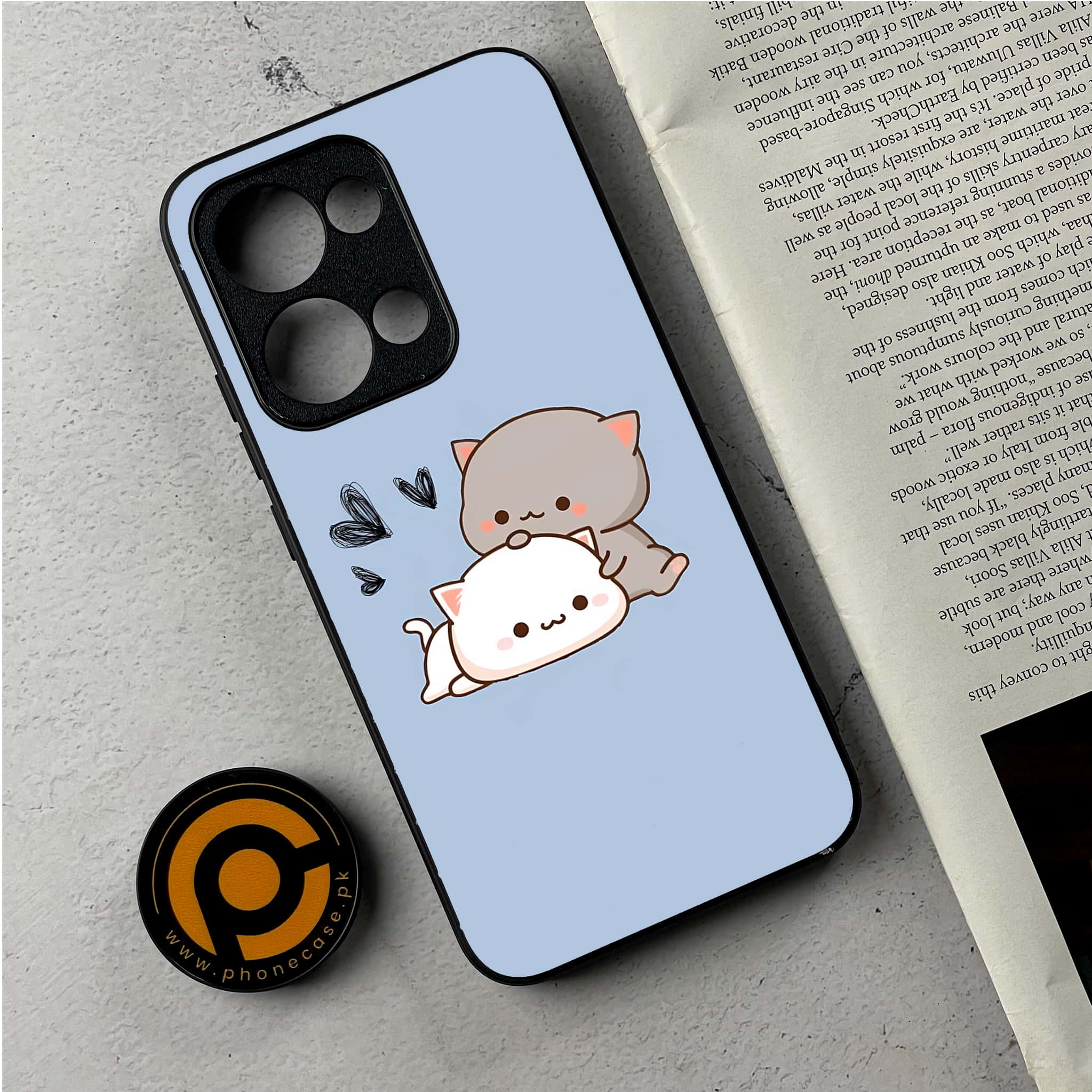 Oppo Reno 13 - Cute BuBu DuDu Series - Premium Metal Printed Soft Bumper Shockproof Case