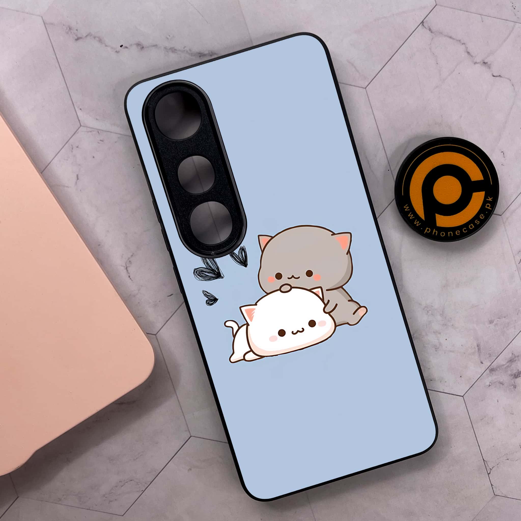 Vivo V50 Lite - Cute BuBu DuDu Series - Premium Metal Printed soft Bumper shock Proof Case