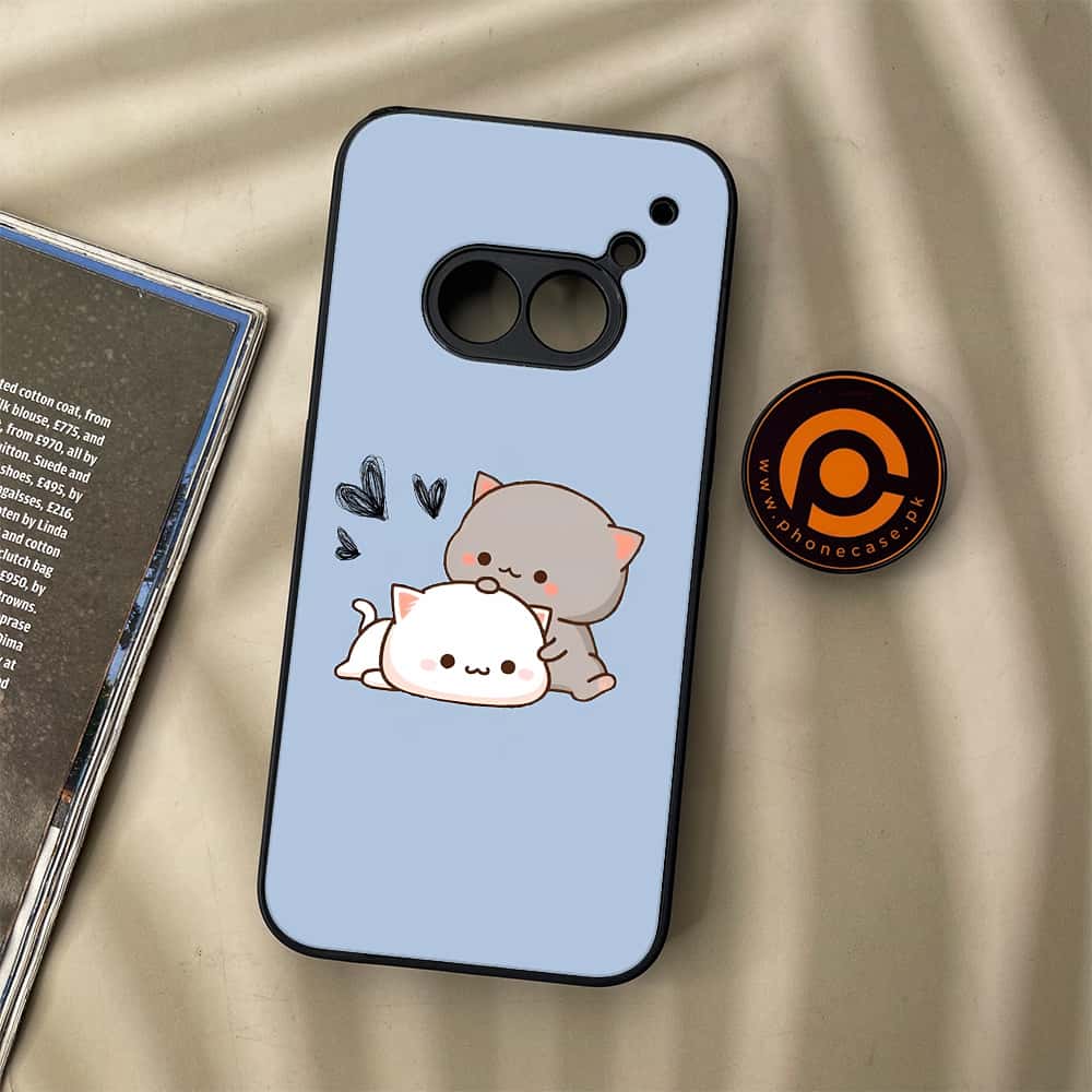 Nothing Phone (2a) - Cute BuBu DuDu Series - Premium Metal Printed soft Bumper Shock Proof Case
