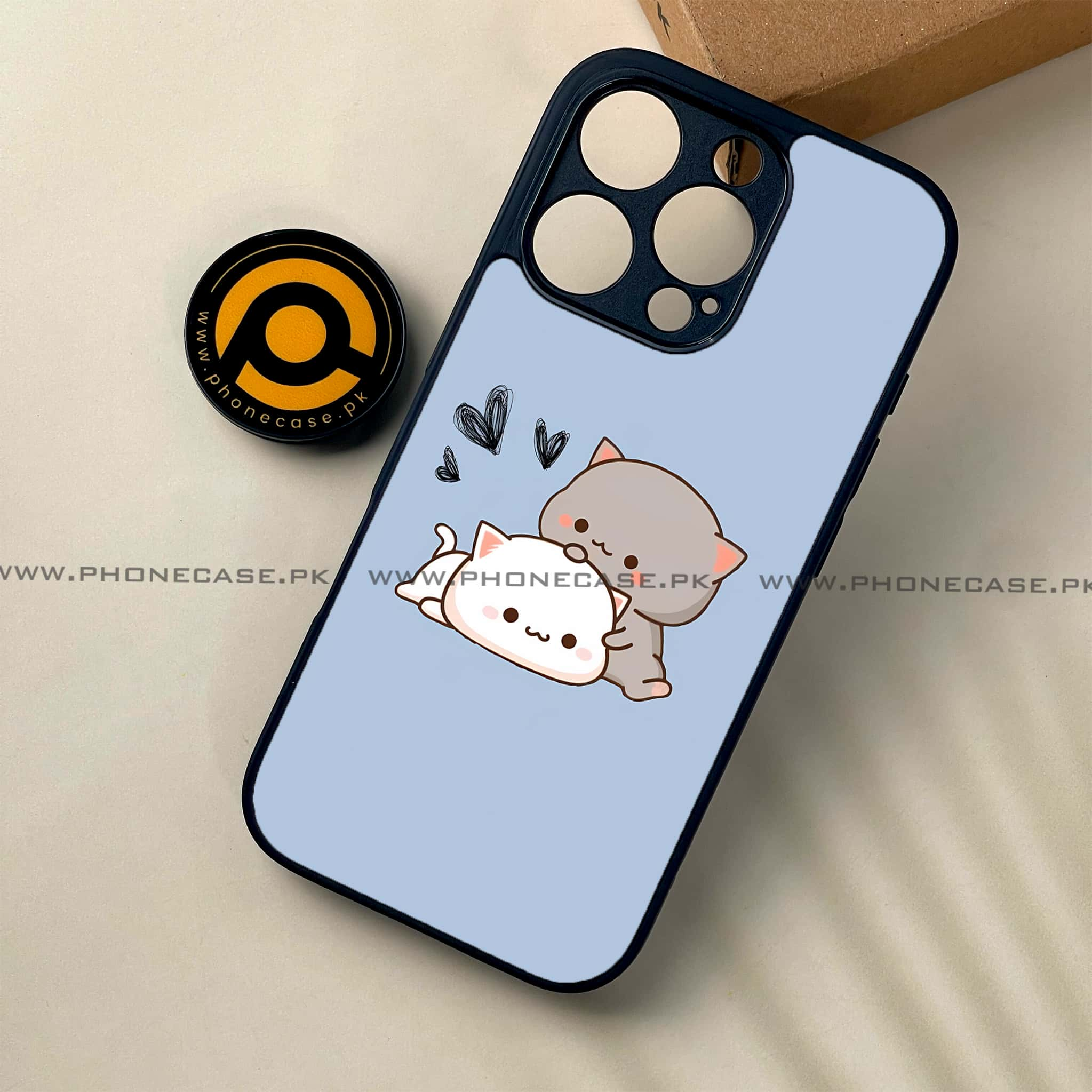 iPhone 16 Pro - Cute BuBu DuDu Series - Premium Printed Glass soft Bumper shock Proof Case