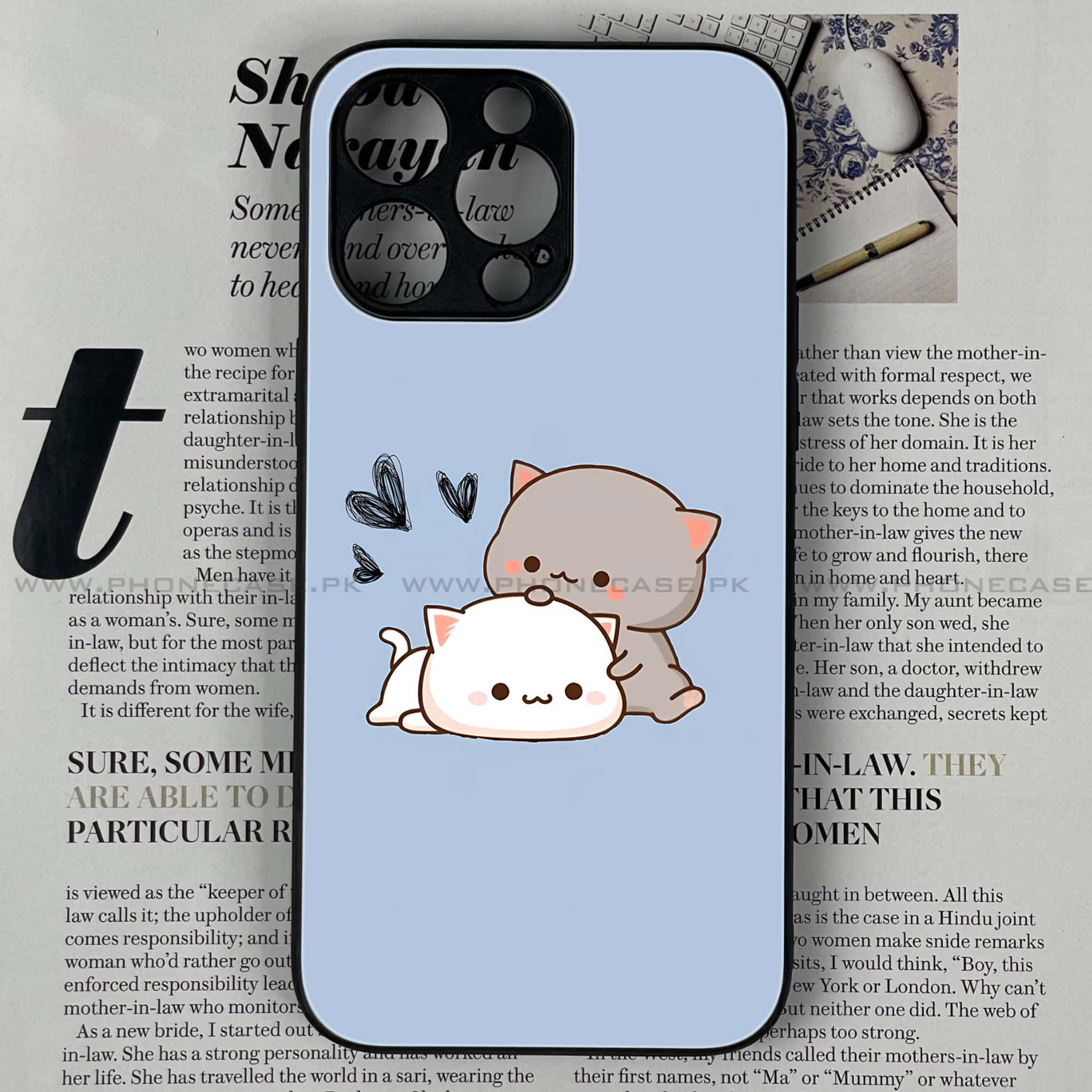 iPhone 16 Pro Max - Cute BuBu DuDu Series - Premium Printed Glass soft Bumper shock Proof Case