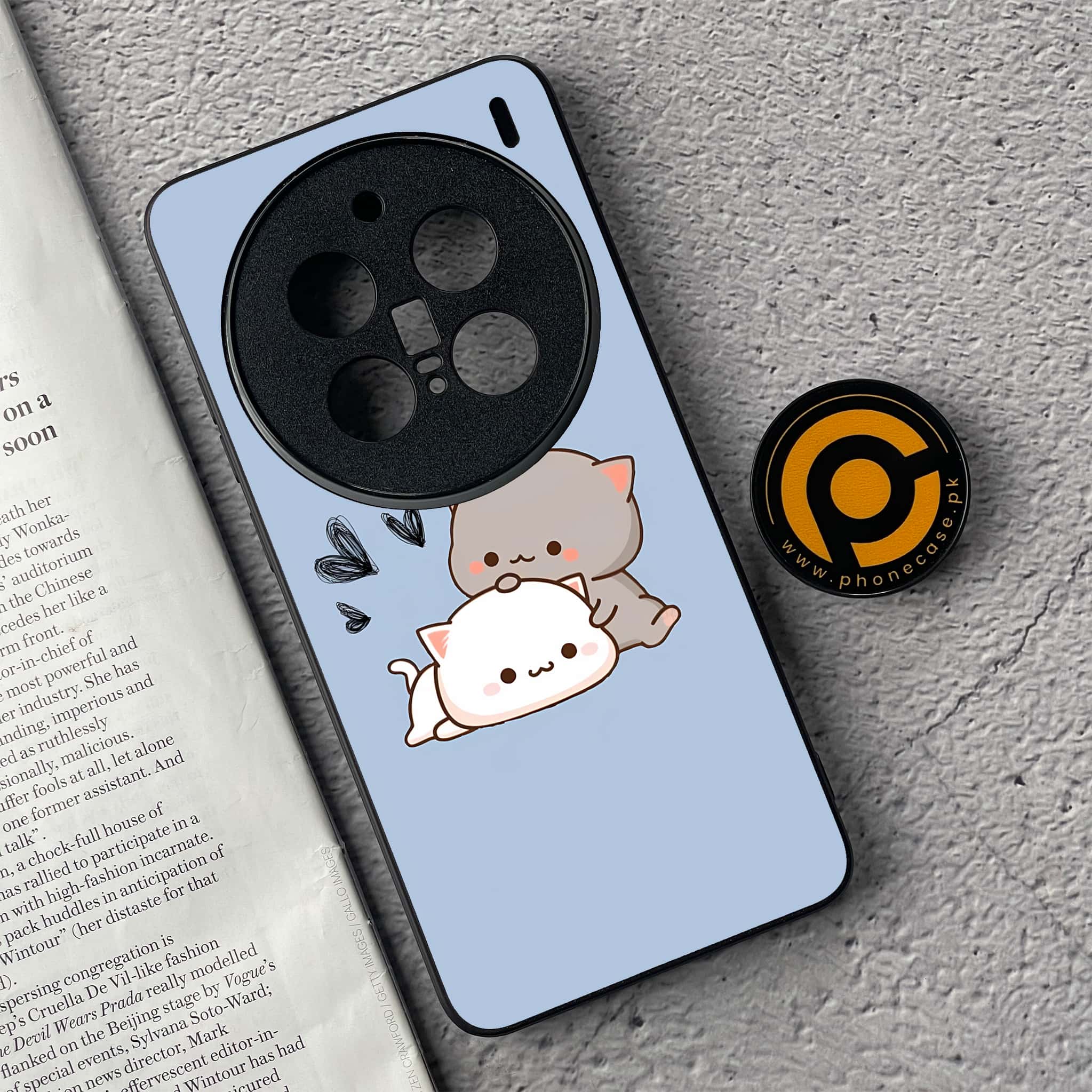 Vivo X200 Pro - Cute BuBu DuDu Series - Premium Metal  Printed soft Bumper shock Proof Case