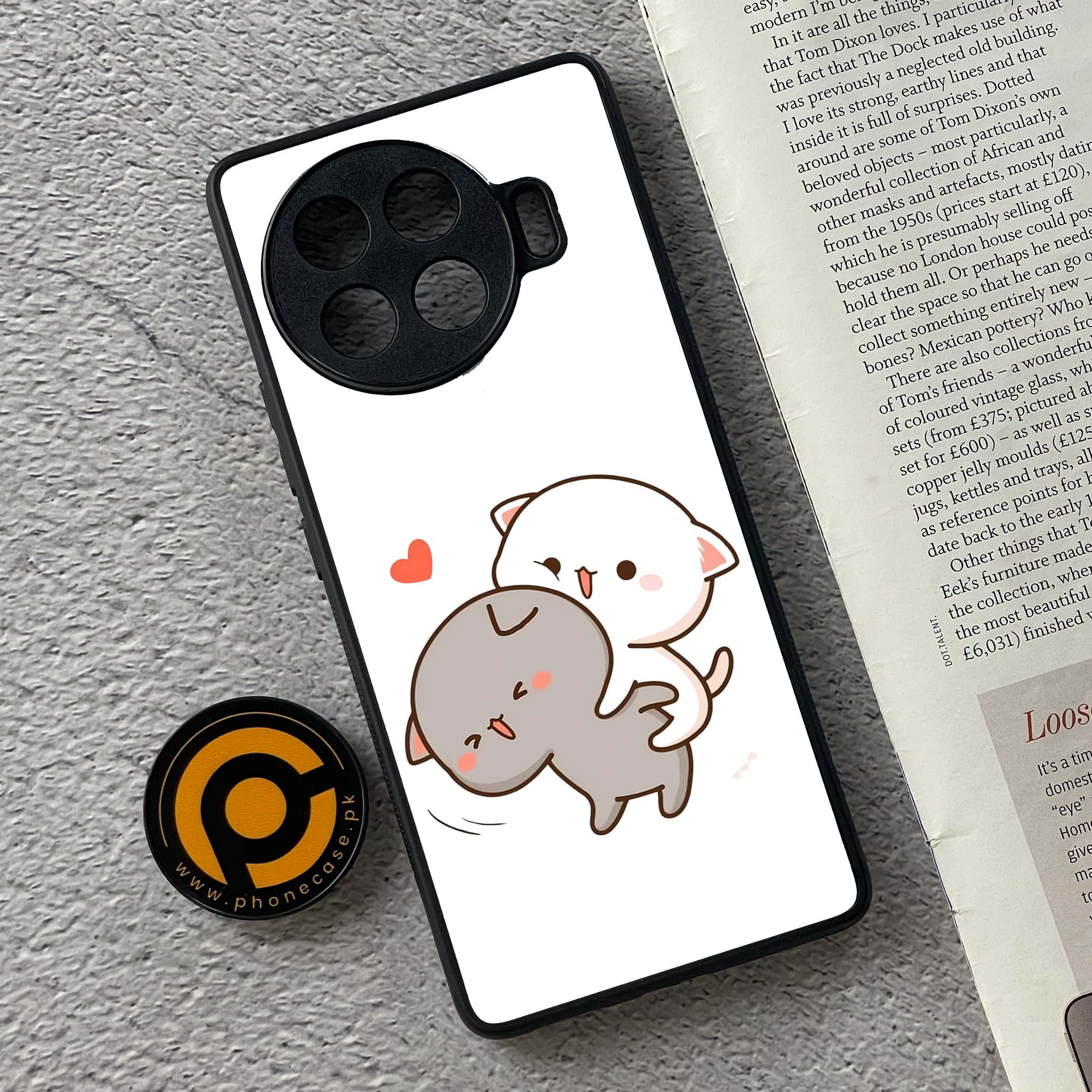 Tecno Spark 20 pro plus - Cute BuBu DuDu Series - Premium Metal Printed soft Bumper shock Proof Case