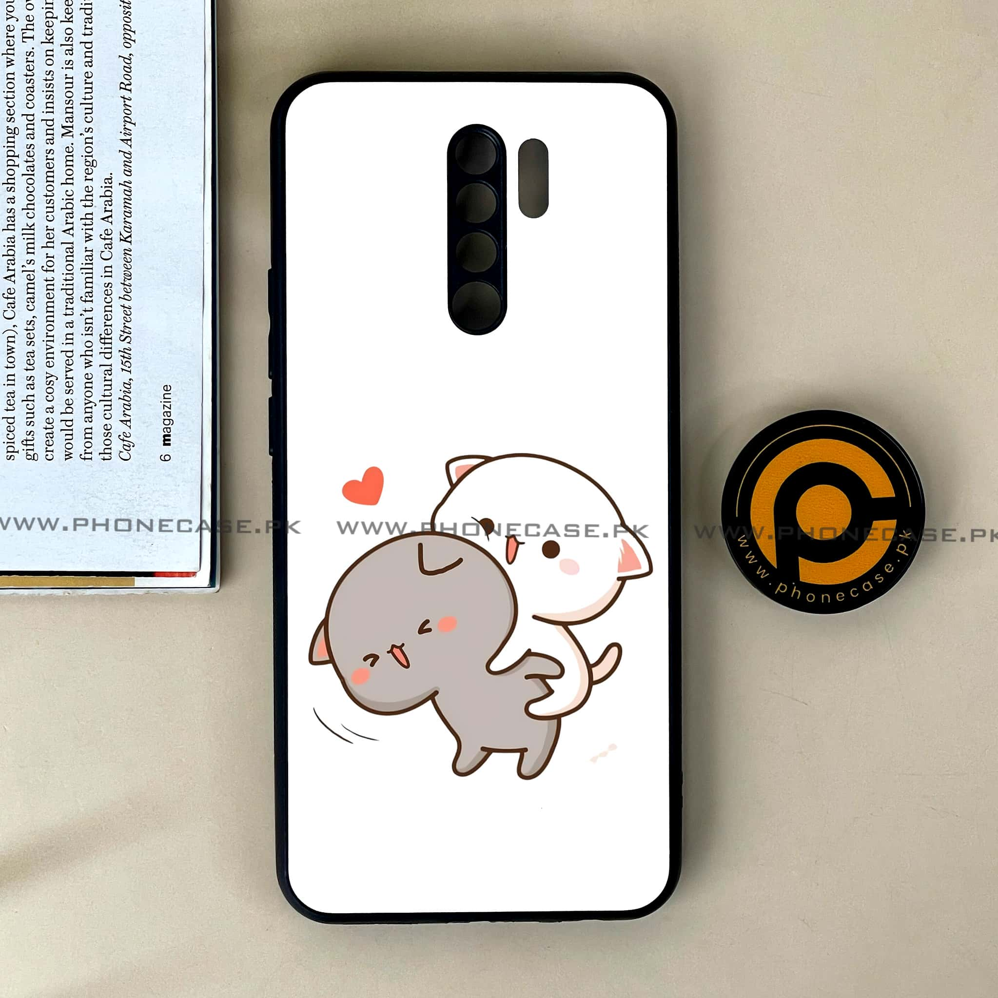 Xiaomi Redmi 9 - Cute BuBu DuDu Series - Premium Printed Glass soft Bumper shock Proof Case