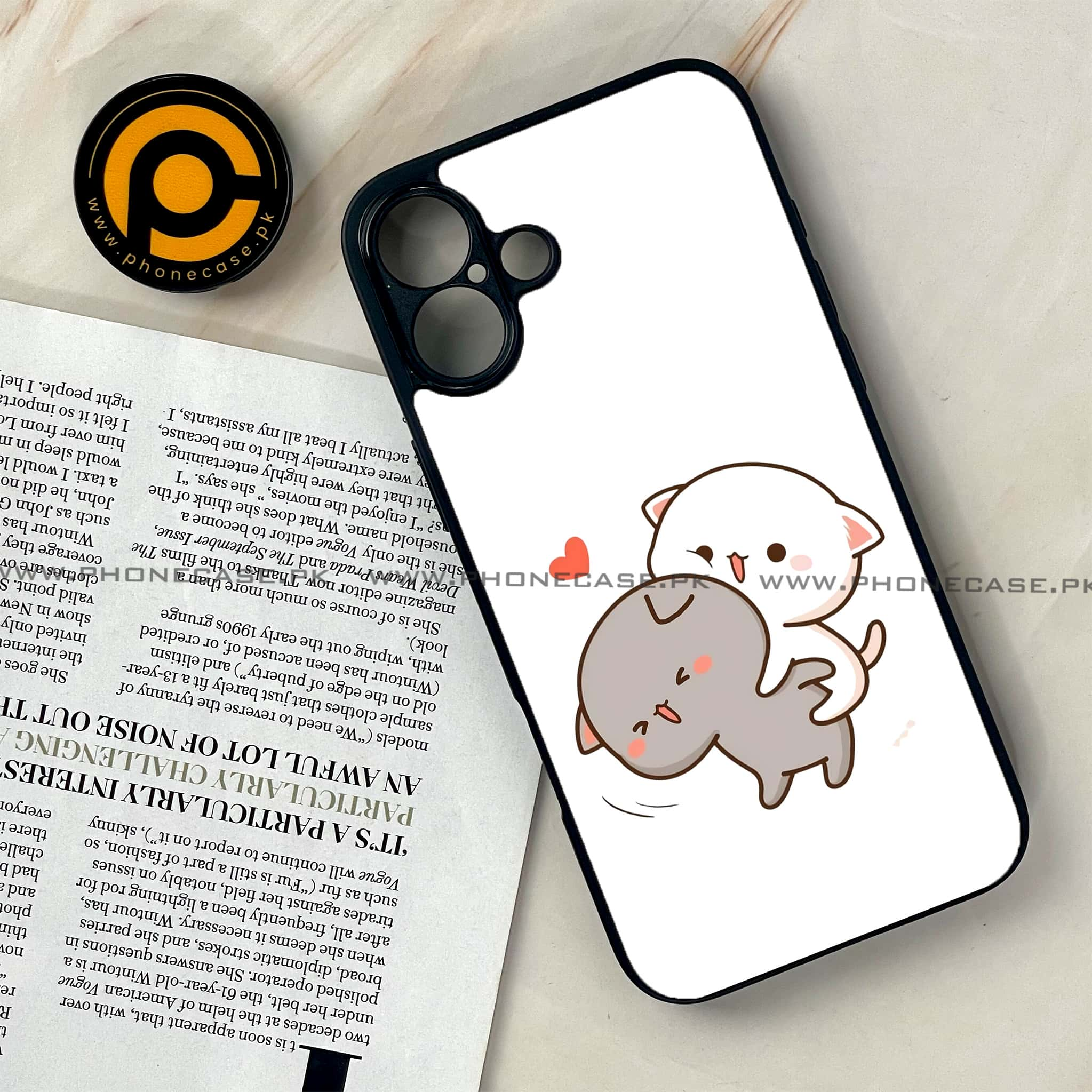 iPhone 16 Plus - Cute BuBu DuDu Series - Premium Printed Glass soft Bumper shock Proof Case