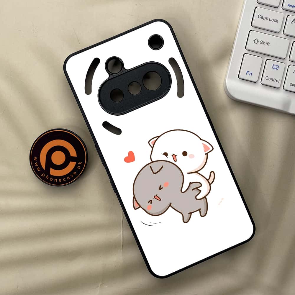 Nothing Phone 3a - Cute BuBu DuDu Series - Premium Metal  Printed soft Bumper shock Proof Case